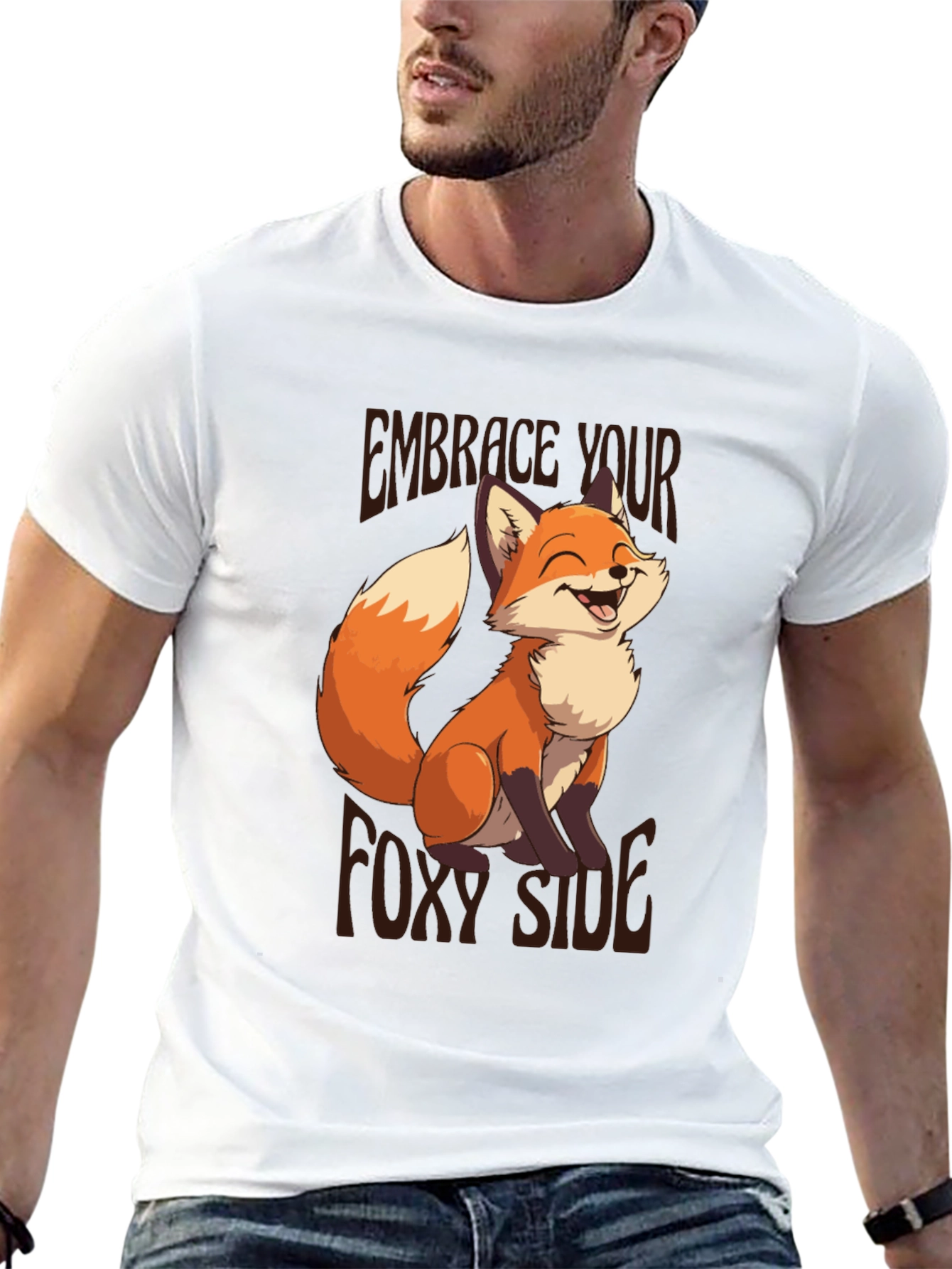 Embrace Your Foxy Side T-Shirt - Fun Graphic Tee