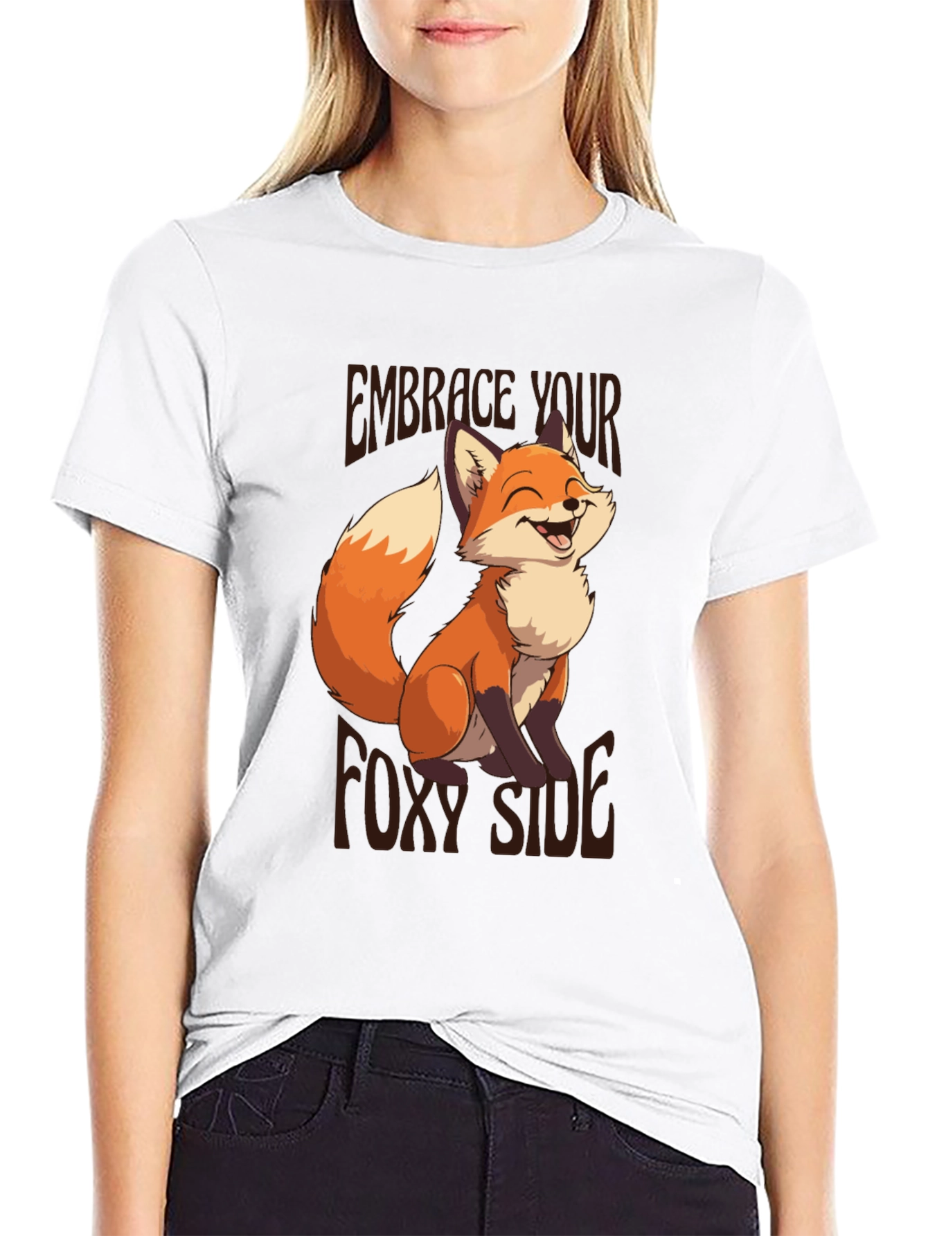 Embrace Your Foxy Side T-Shirt - Fun Graphic Tee