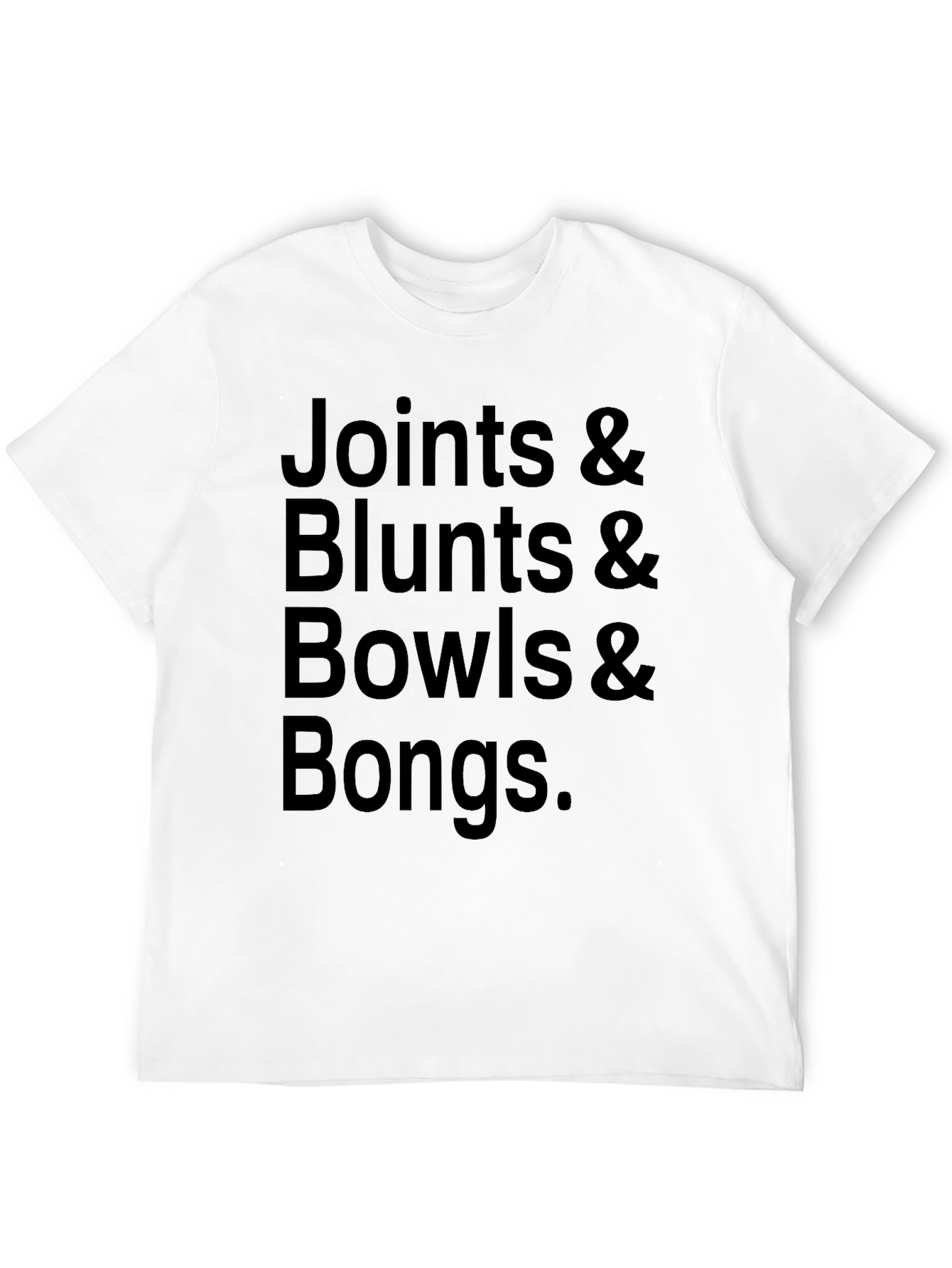 Joints Blunts Bowls Bongs Black T-Shirt