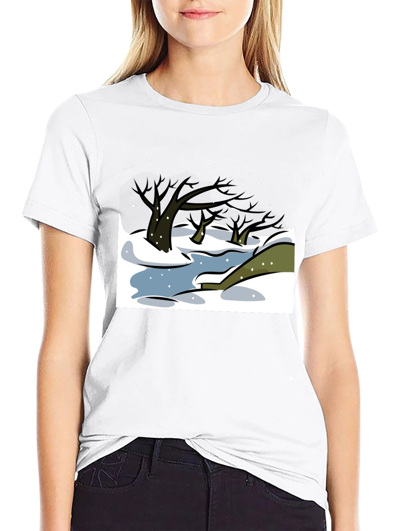 Winter Landscape Graphic Tee