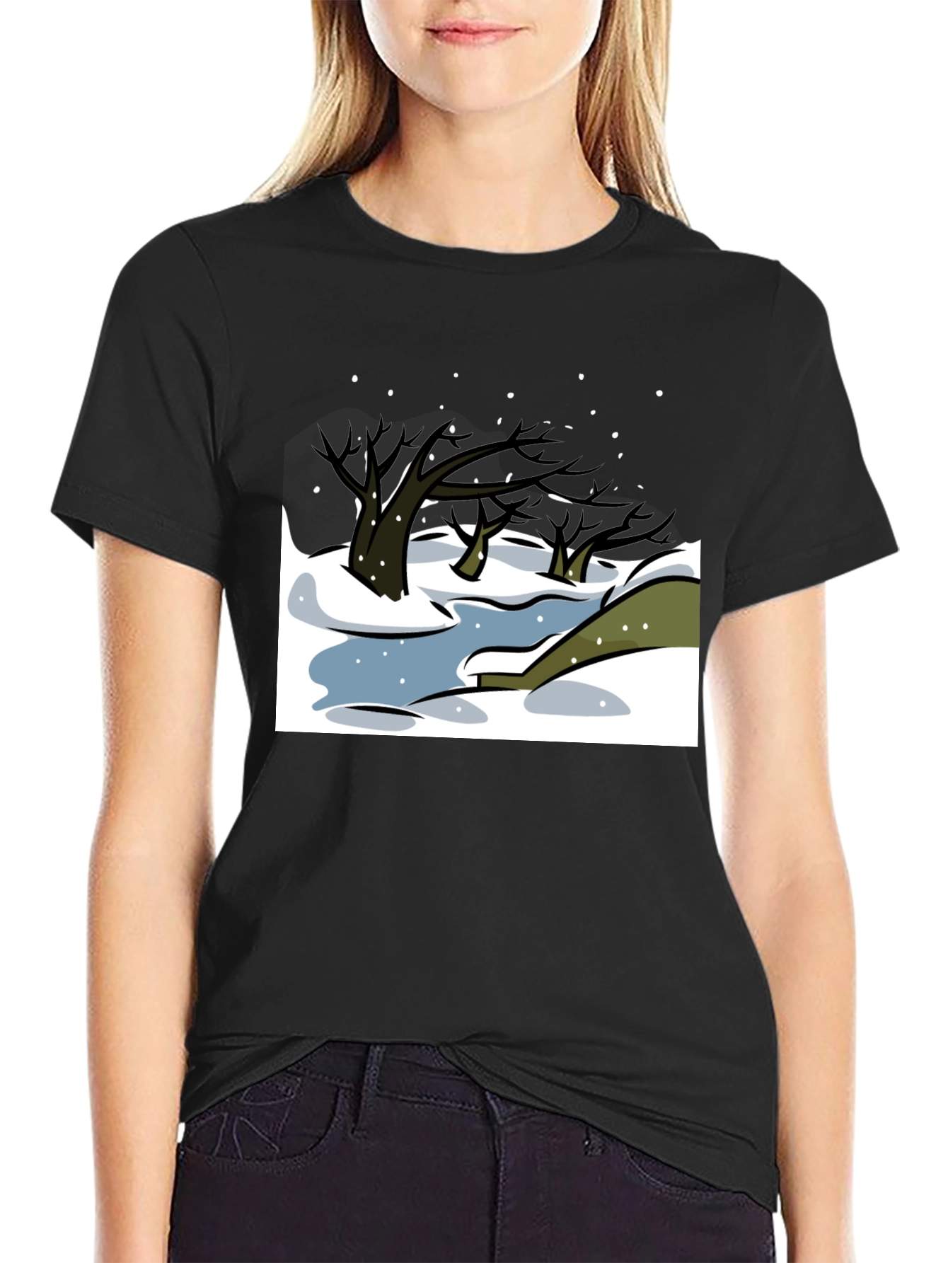 Winter Landscape Graphic Tee
