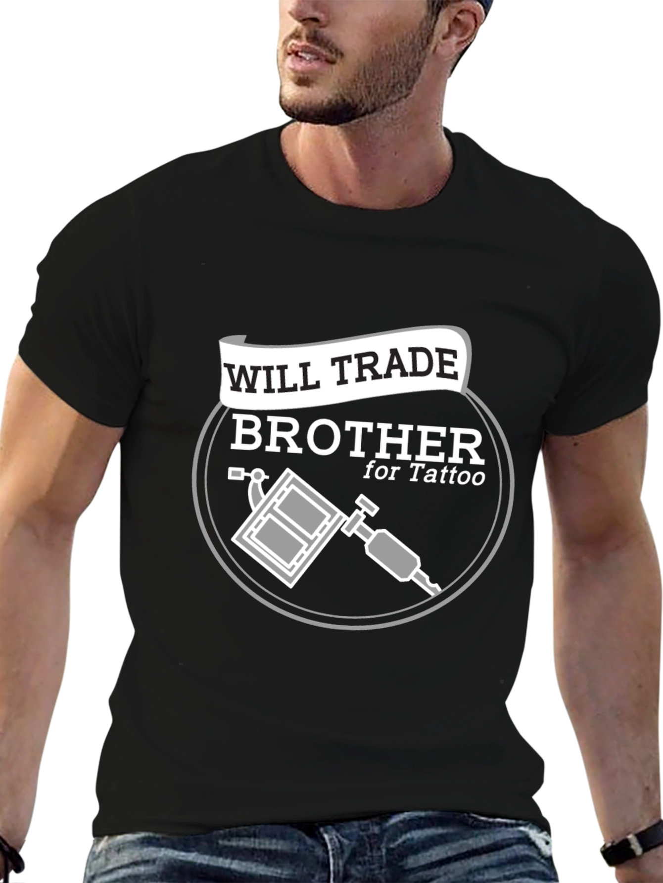 Will Trade Brother for Tattoo Black T-Shirt