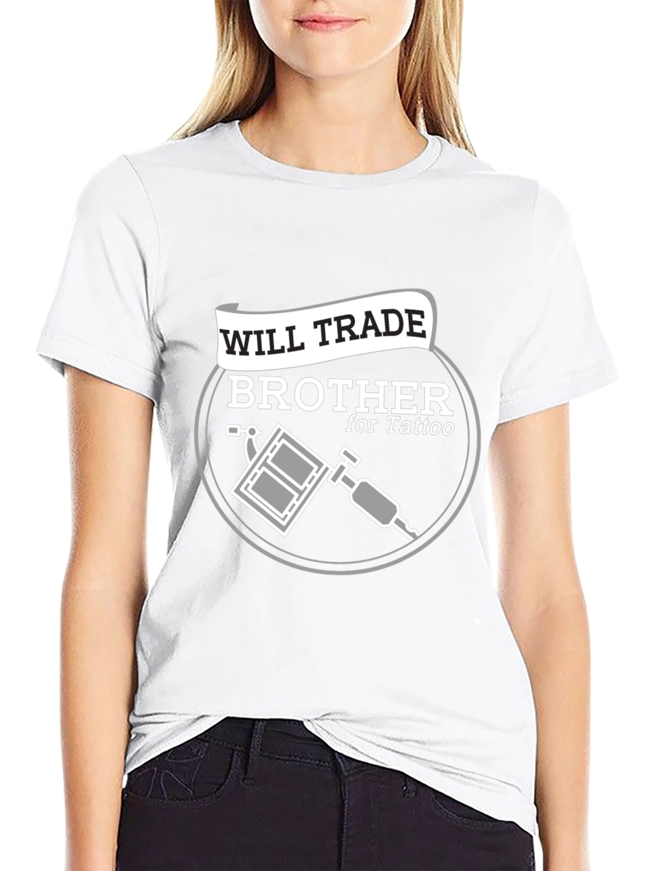 Will Trade Brother for Tattoo Black T-Shirt