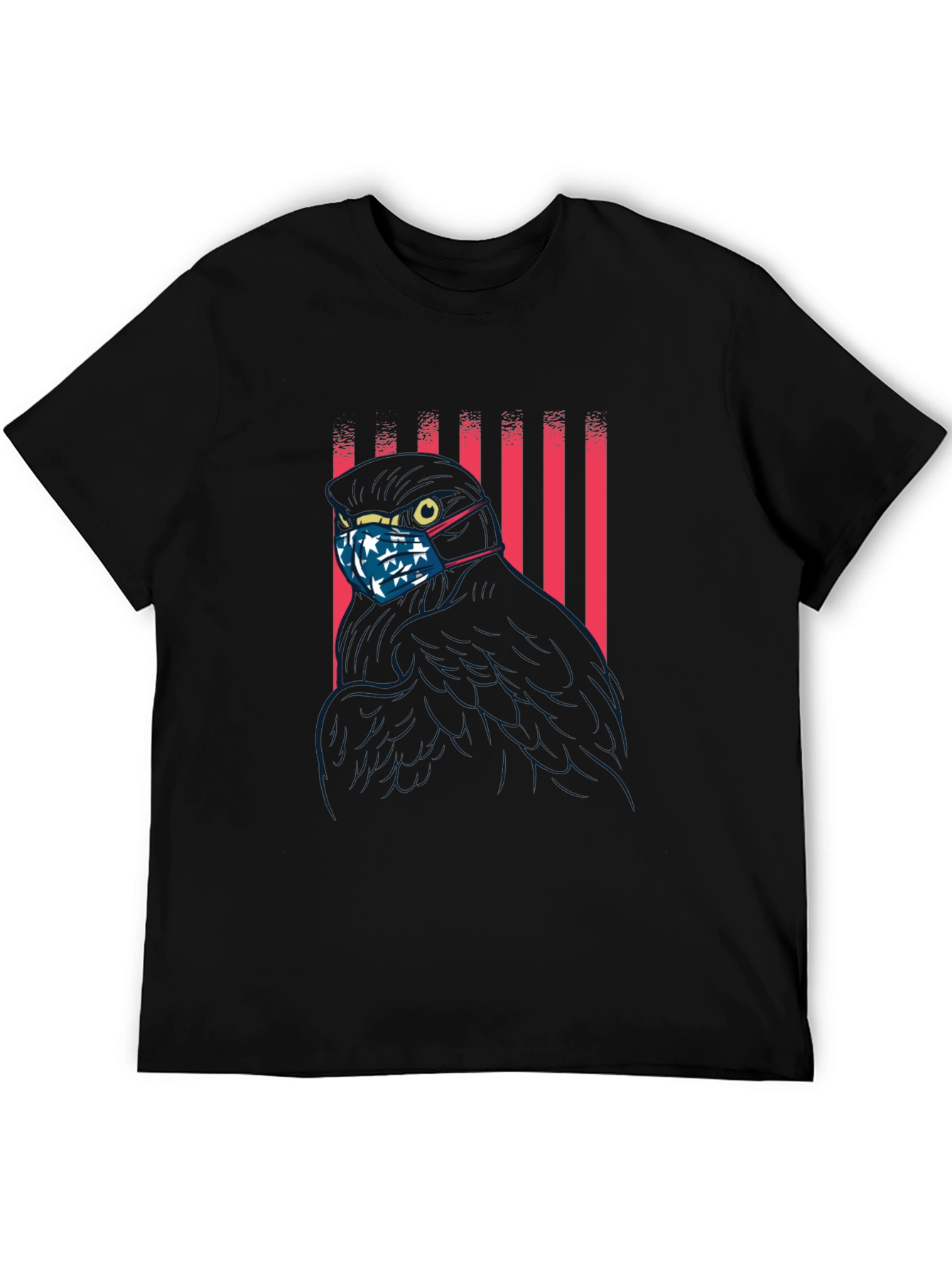 Patriotic Raven Masked T-Shirt