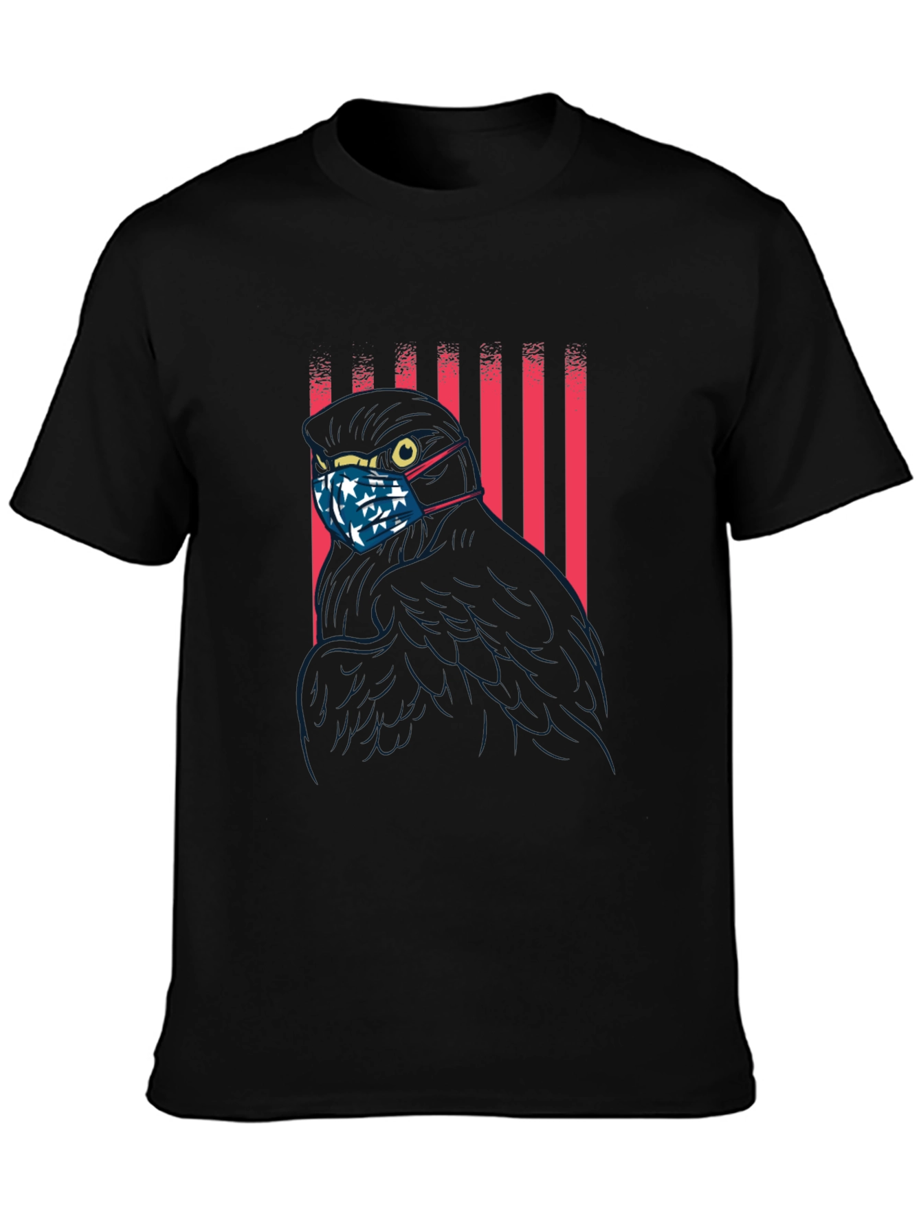Patriotic Raven Masked T-Shirt