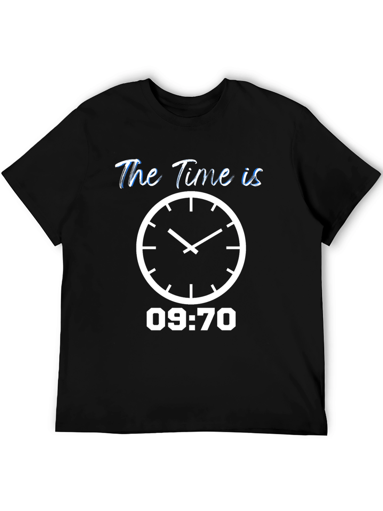 The Time Is T-Shirt - Unique Clock Design