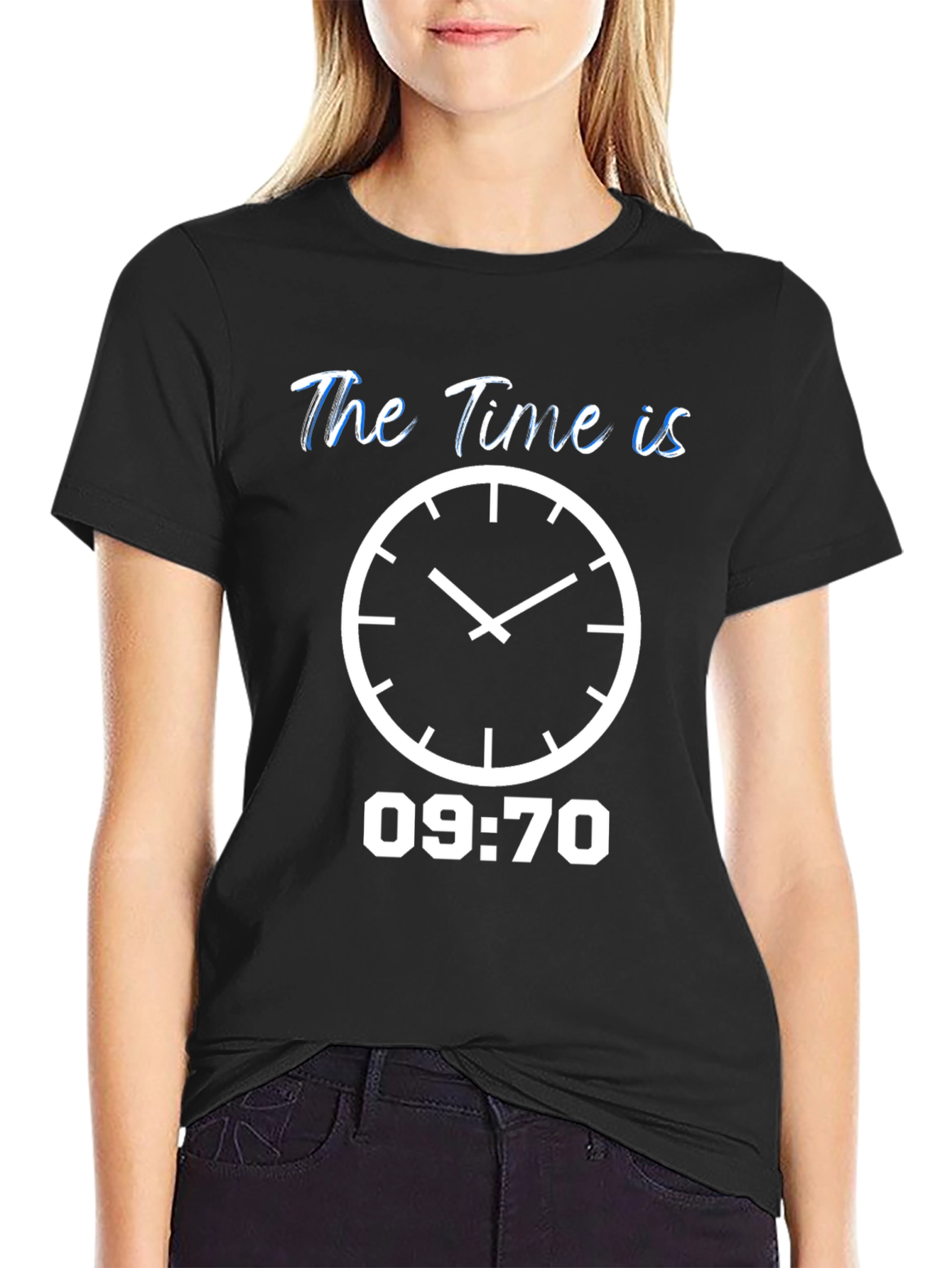 The Time Is T-Shirt - Unique Clock Design