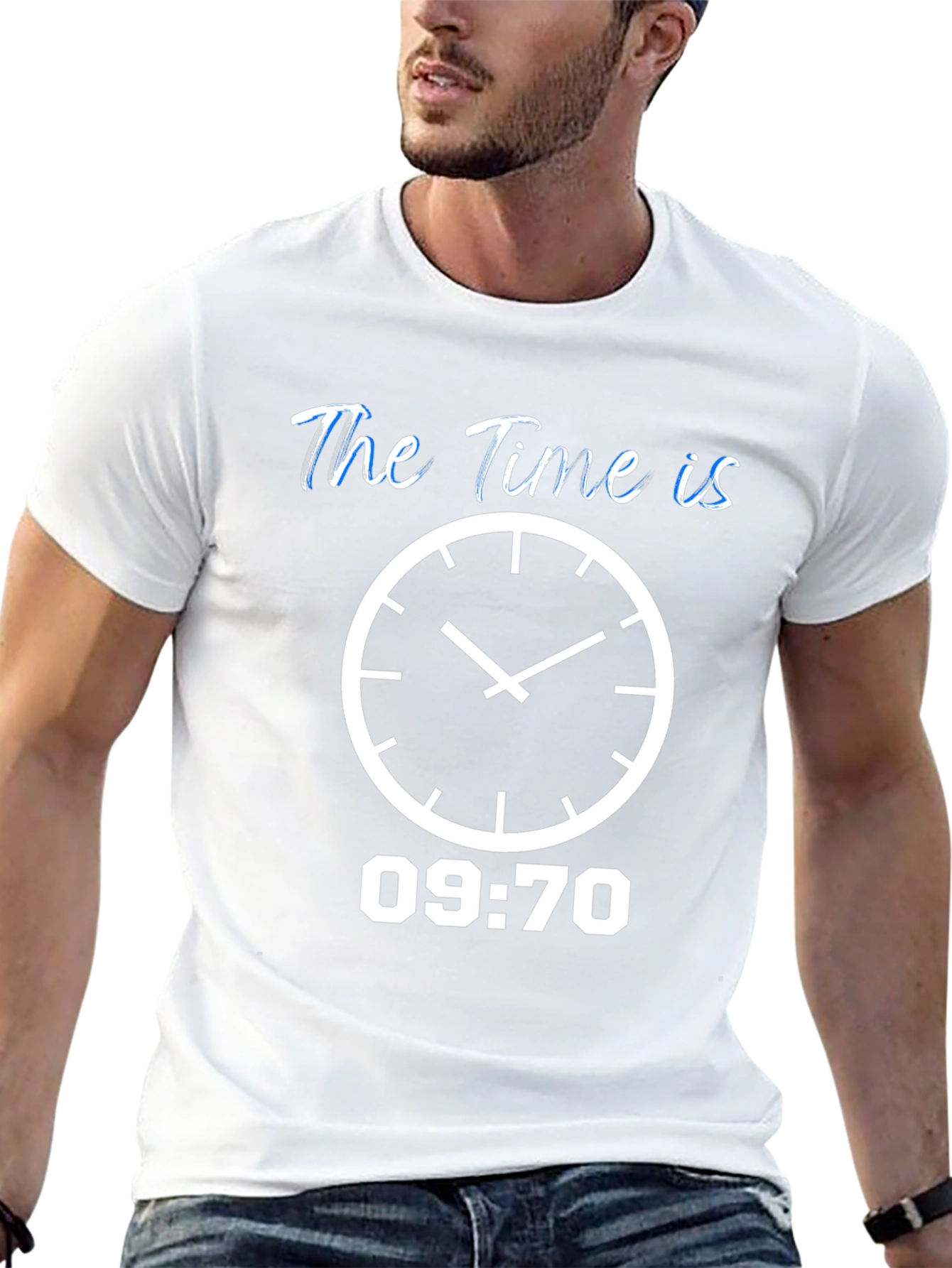 The Time Is T-Shirt - Unique Clock Design