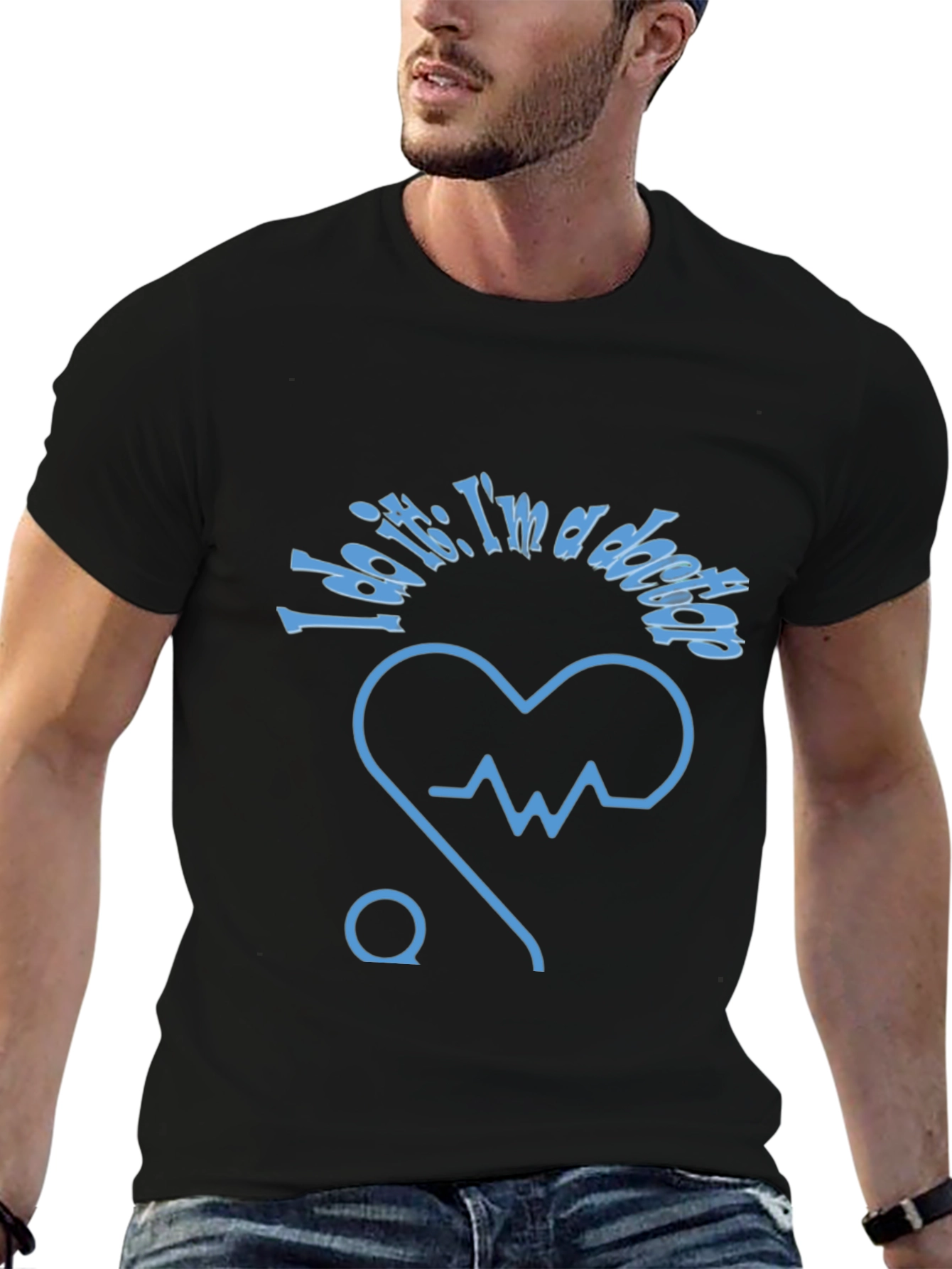 Doctor Heartbeat Graphic T-Shirt - Novelty Tee