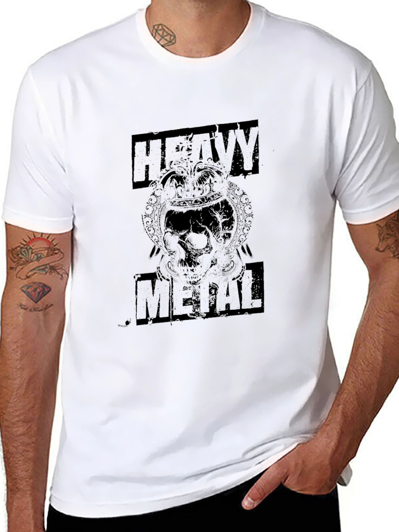 Heavy Metal Graphic Black T-Shirt