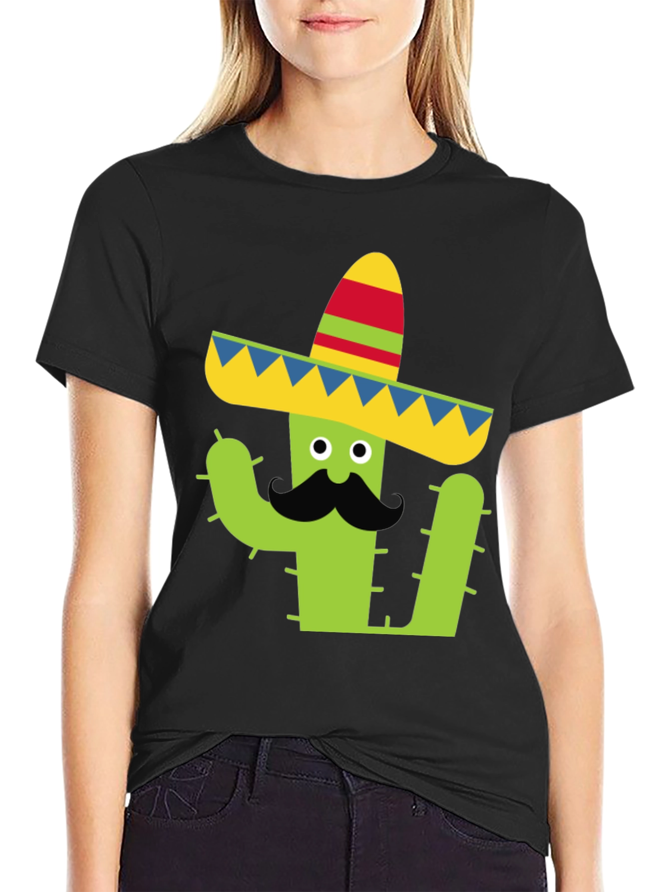 Cactus Sombrero Graphic Tee - Cinco de Mayo Shirt