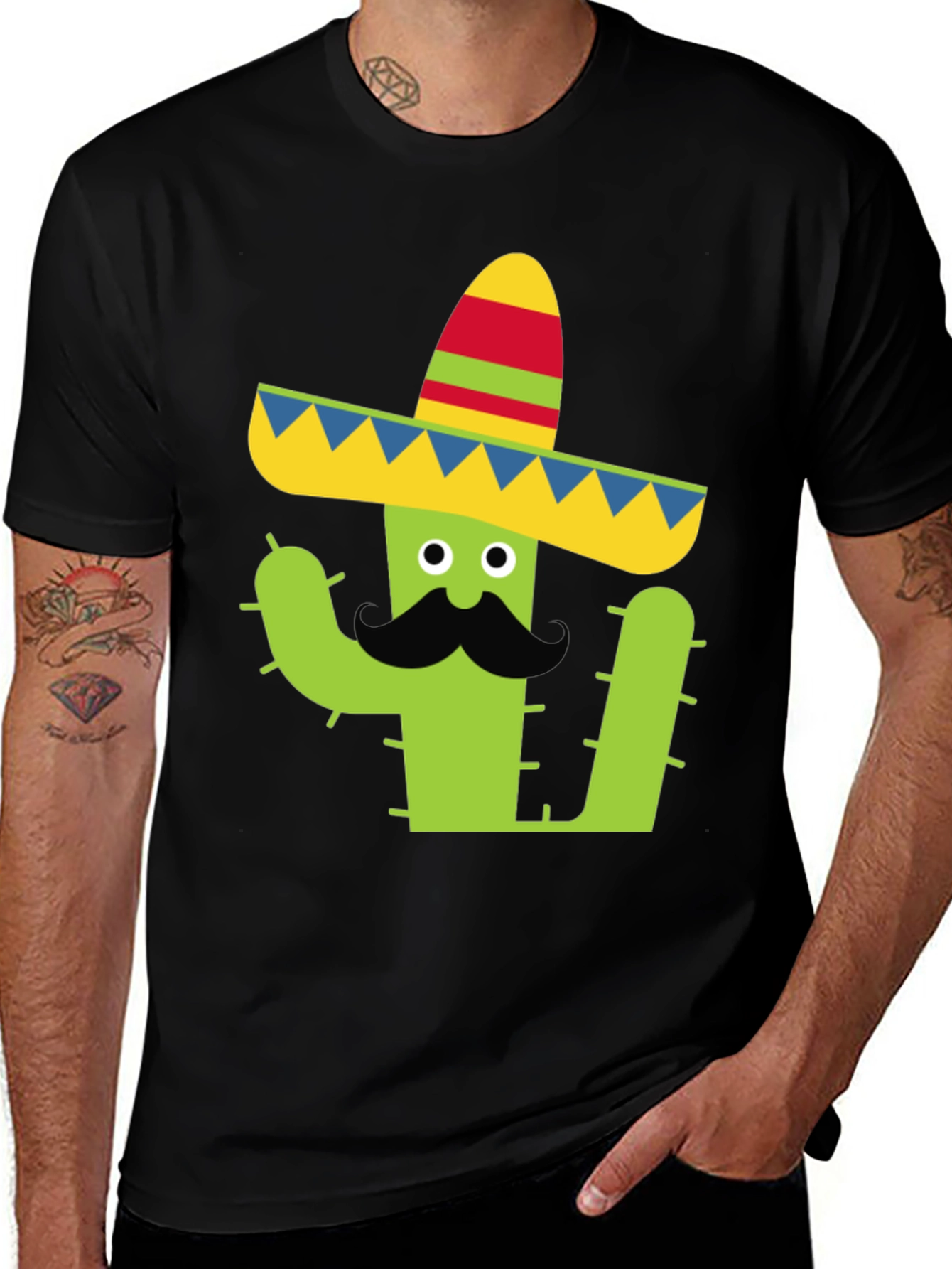 Cactus Sombrero Graphic Tee - Cinco de Mayo Shirt