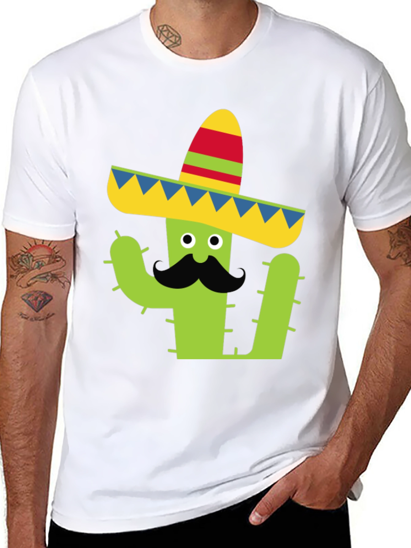 Cactus Sombrero Graphic Tee - Cinco de Mayo Shirt