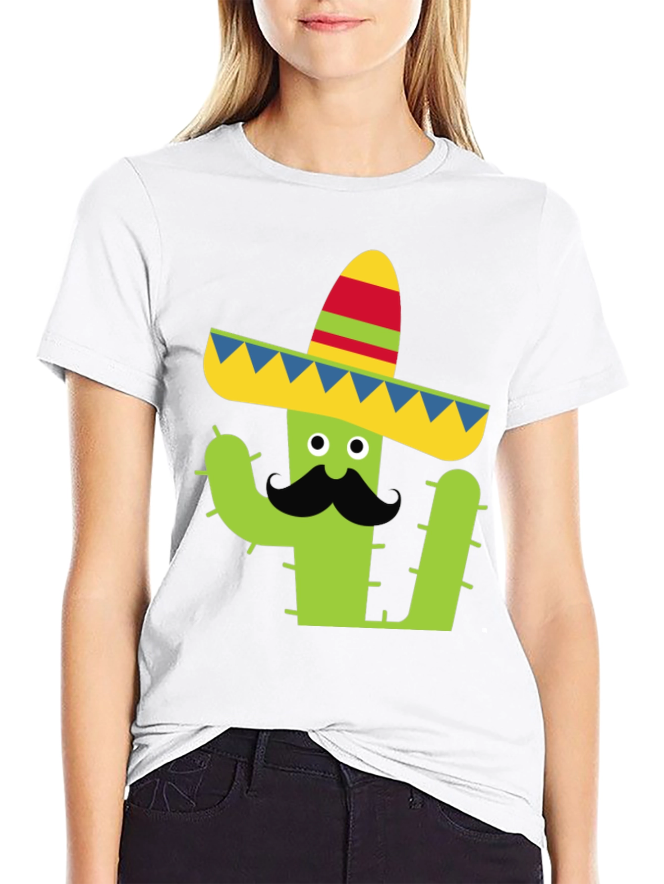 Cactus Sombrero Graphic Tee - Cinco de Mayo Shirt