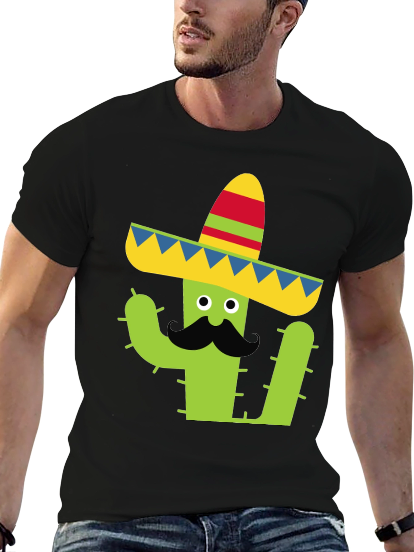 Cactus Sombrero Graphic Tee - Cinco de Mayo Shirt