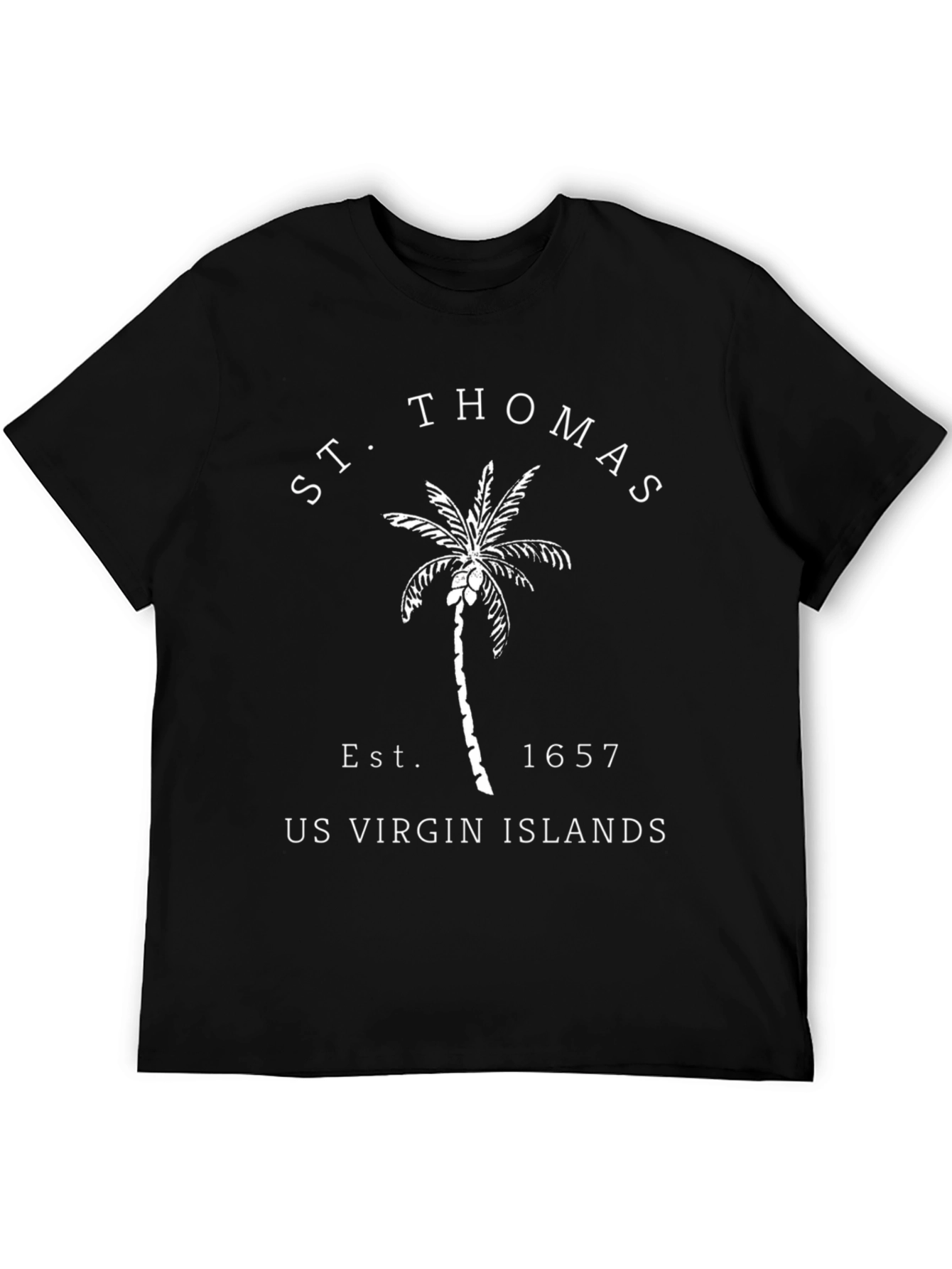 St. Thomas US Virgin Islands Black T-Shirt
