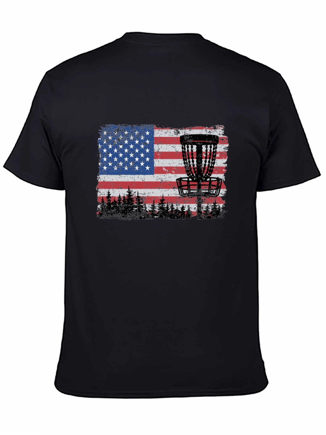 American Flag Disc Golf T-Shirt