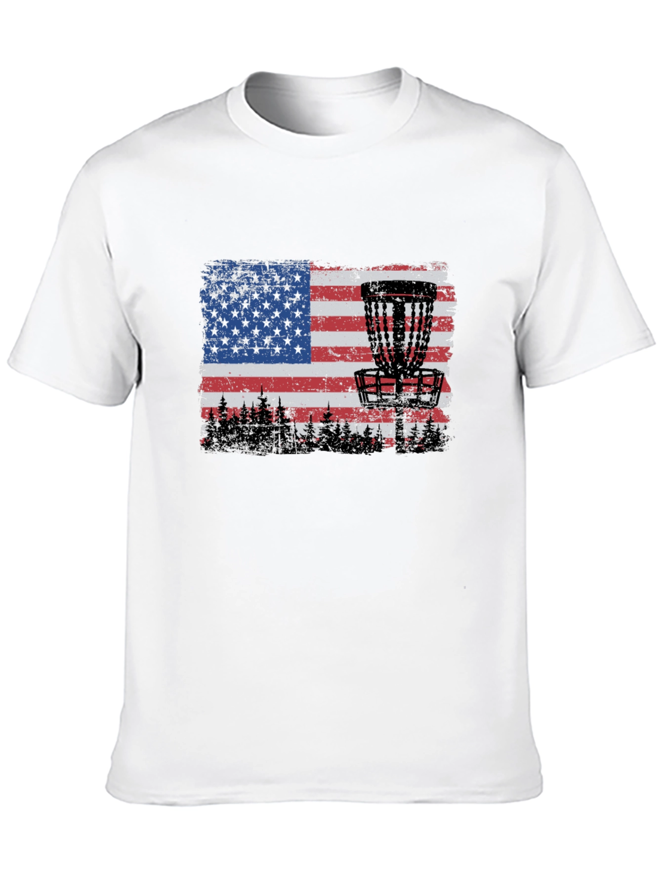 American Flag Disc Golf T-Shirt