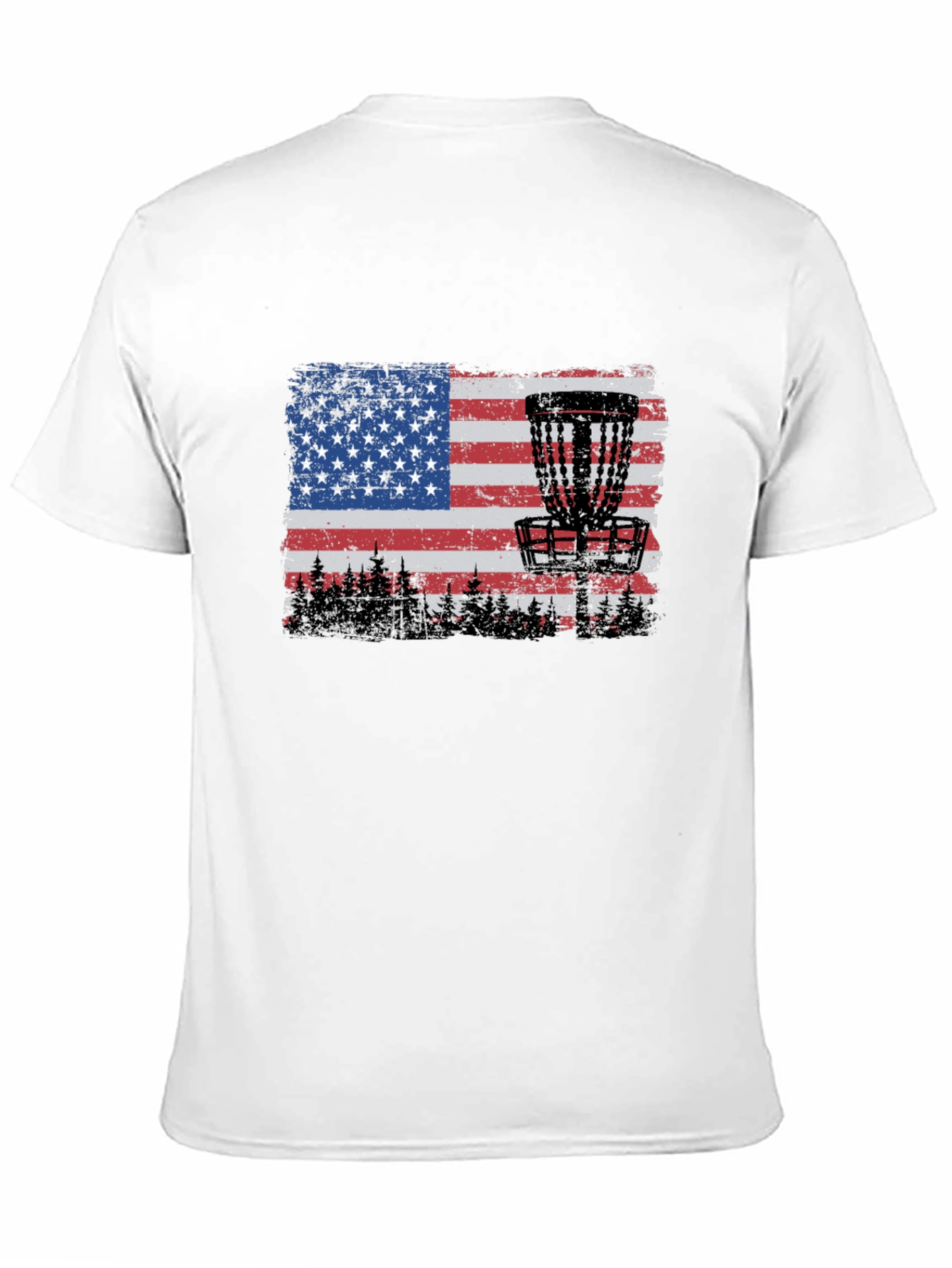 American Flag Disc Golf T-Shirt