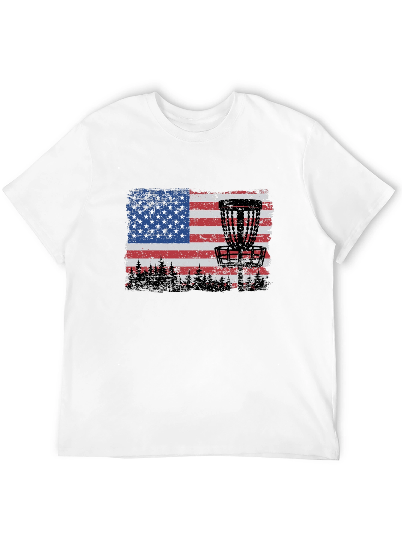 American Flag Disc Golf T-Shirt
