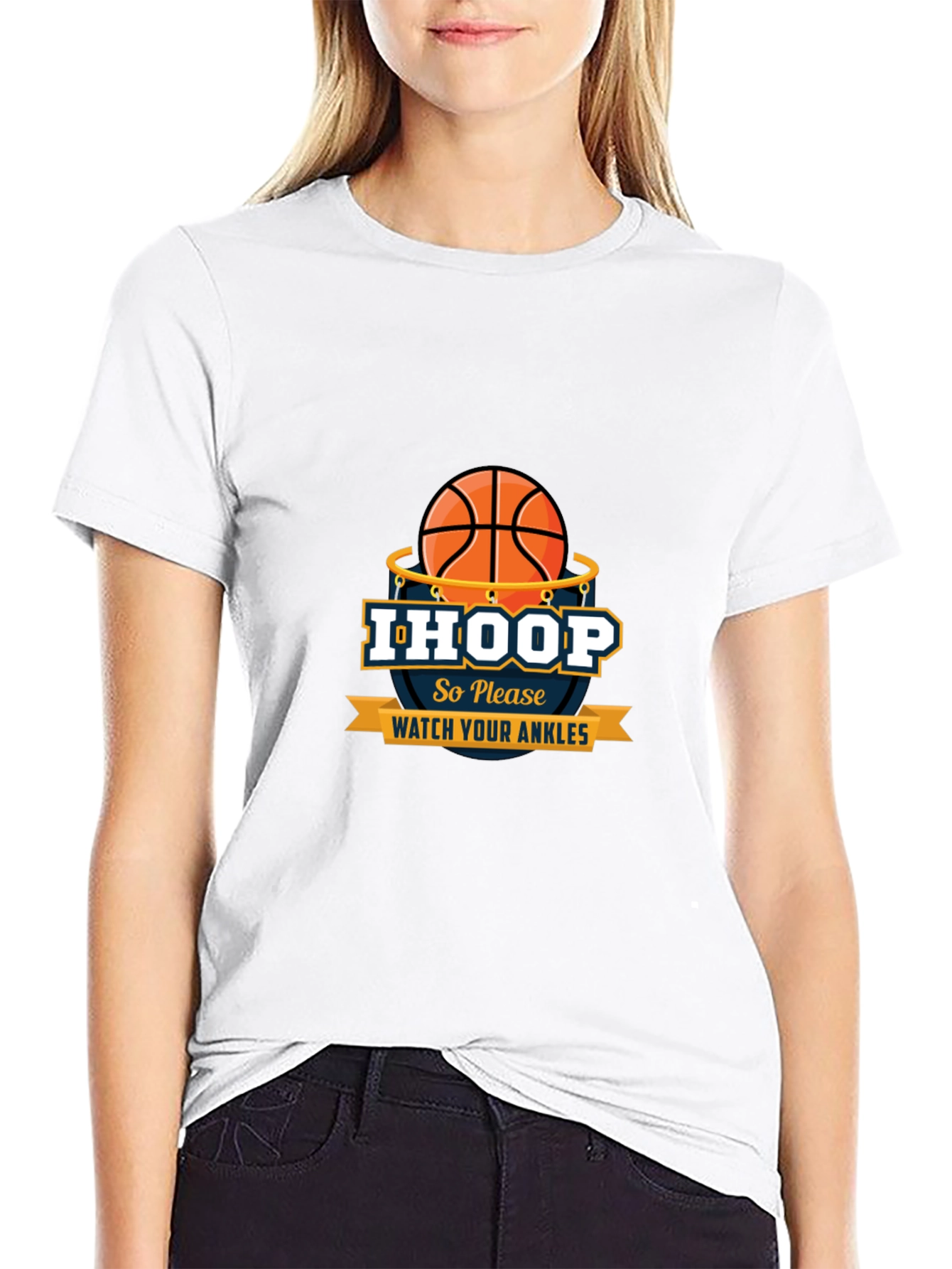 I Hoop So Please Watch Your Ankles Graphic T-Shirt