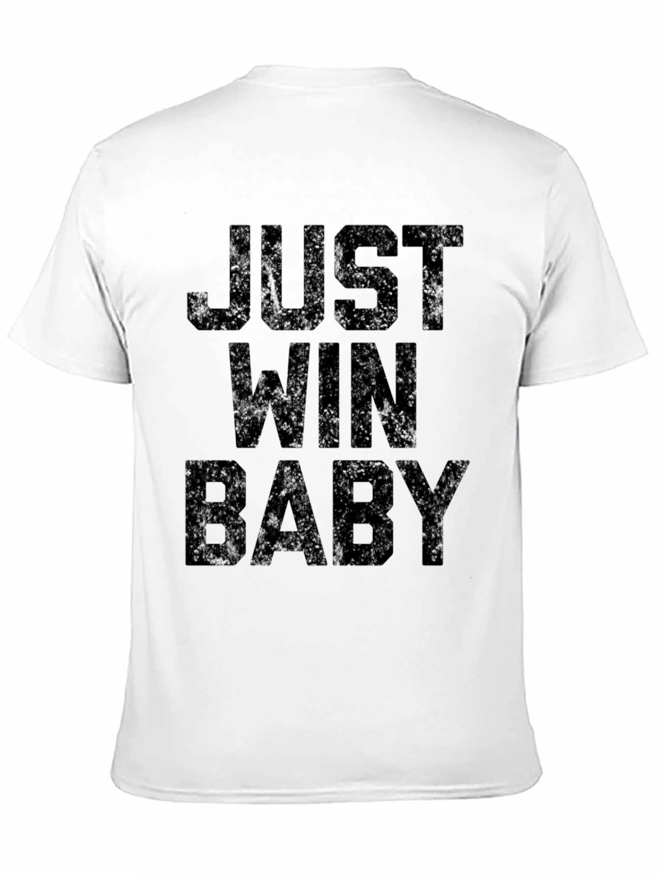 Just Win Baby Graphic Tee - Black Cotton Blend