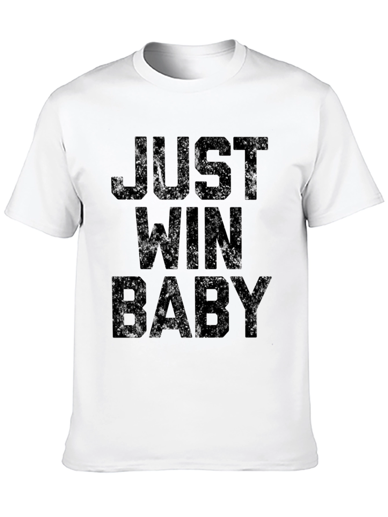 Just Win Baby Graphic Tee - Black Cotton Blend