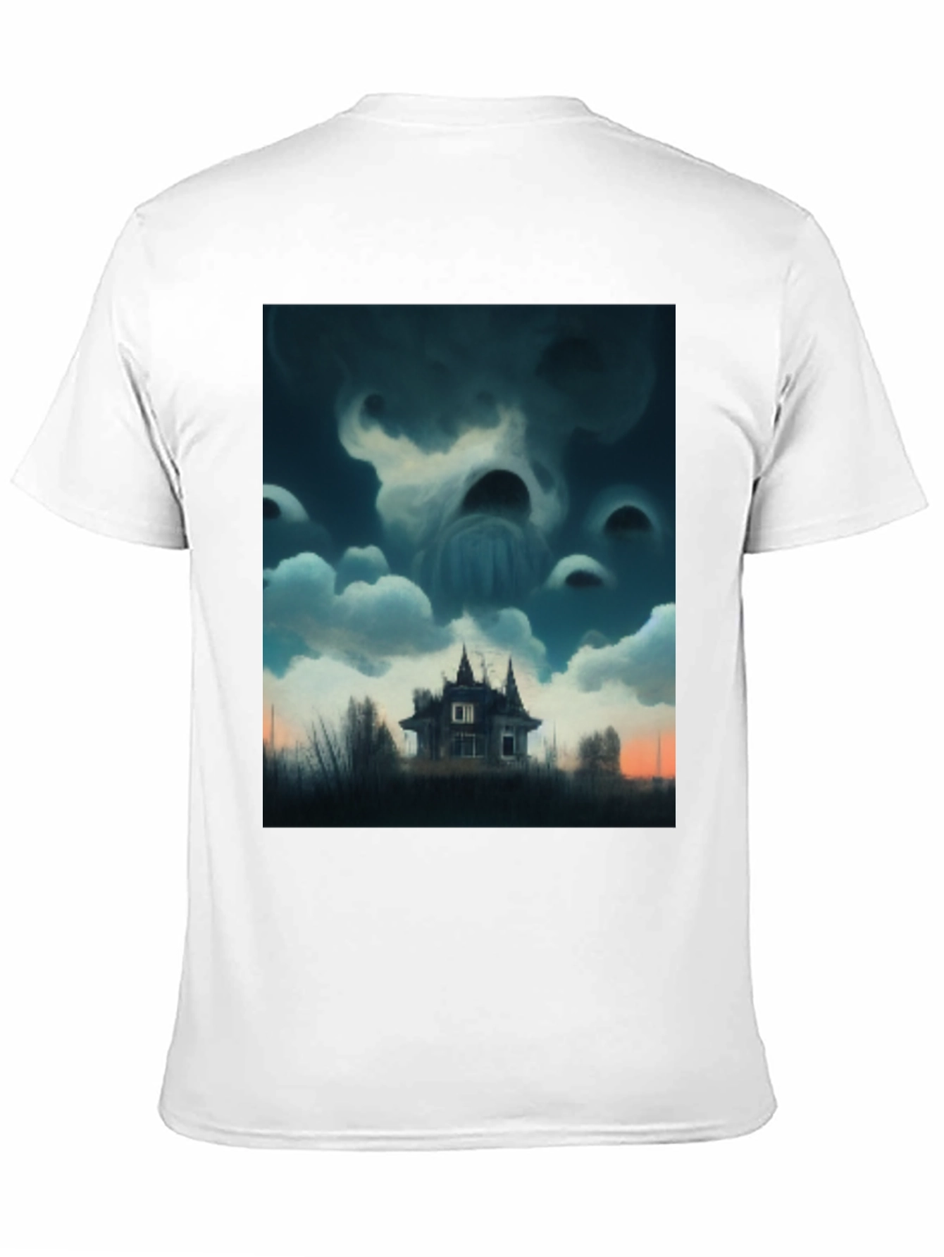 Haunted House Graphic T-Shirt