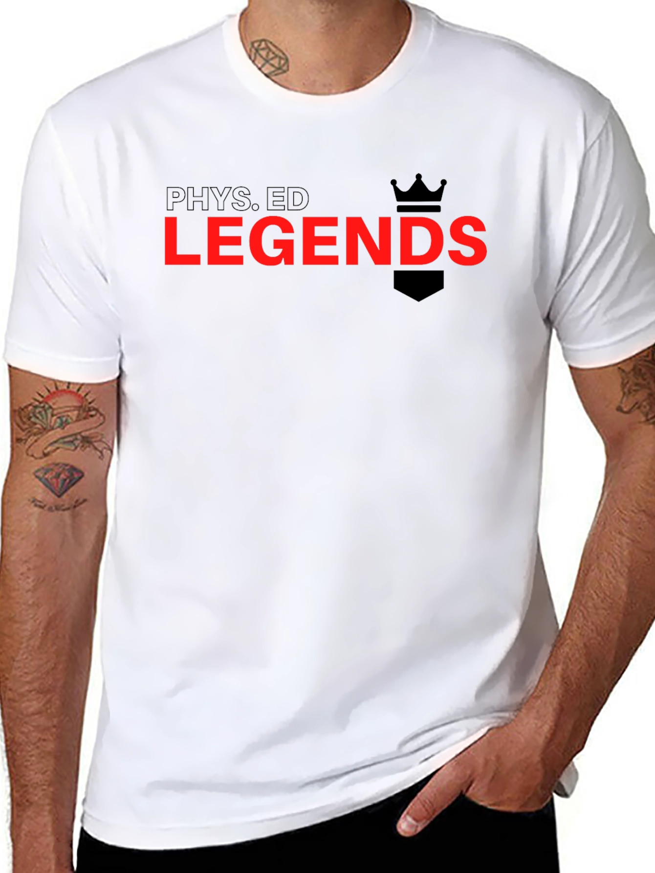 Phys Ed Legends Graphic Tee - Black T-Shirt