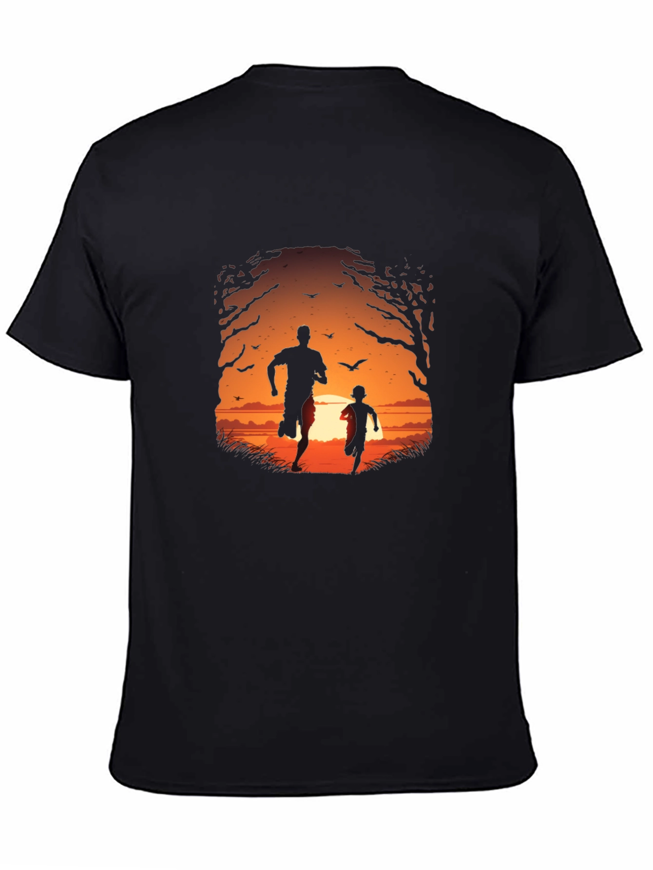 Sunset Run Black T-Shirt