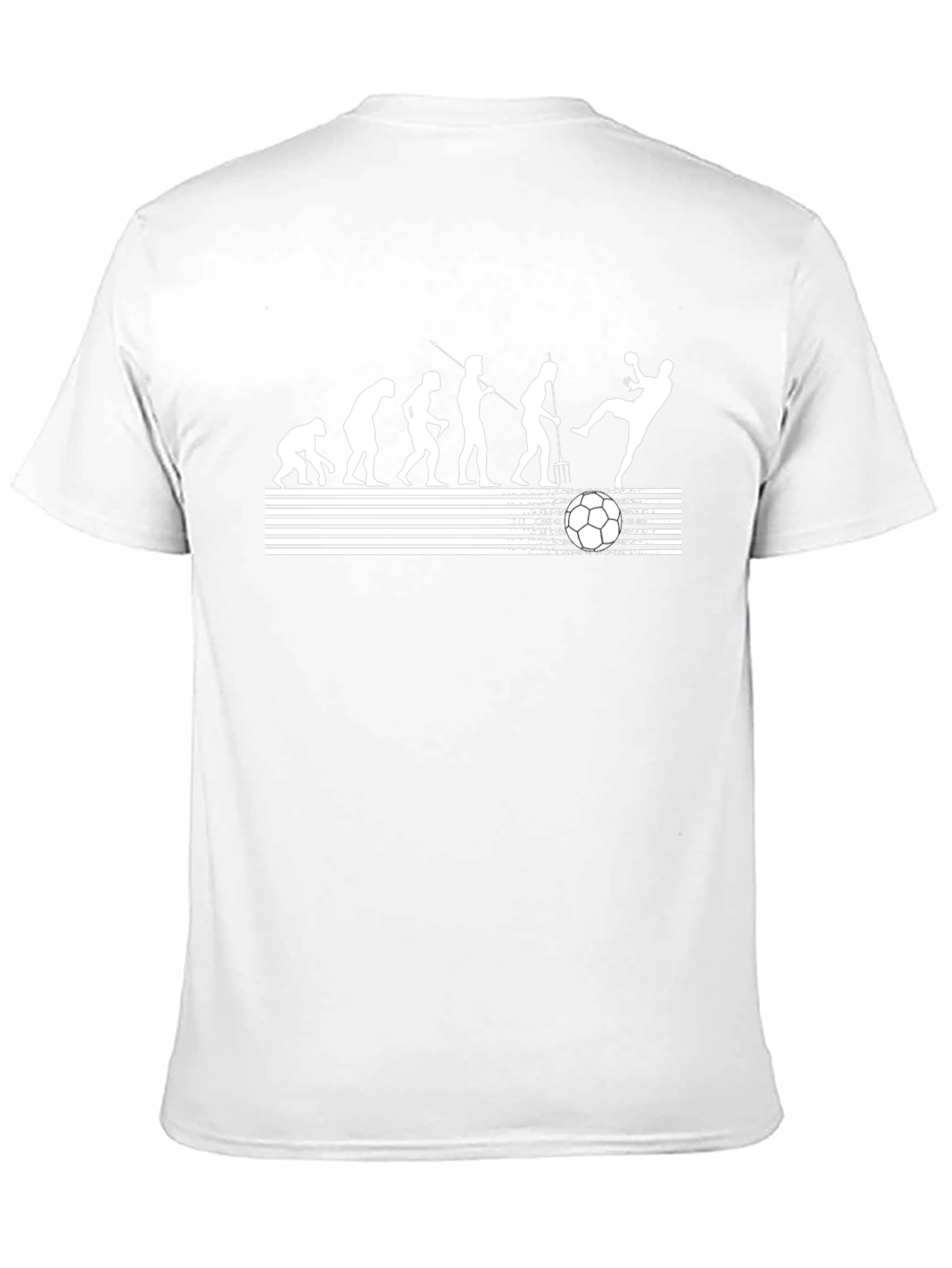 Evolution of Soccer Black Graphic T-Shirt