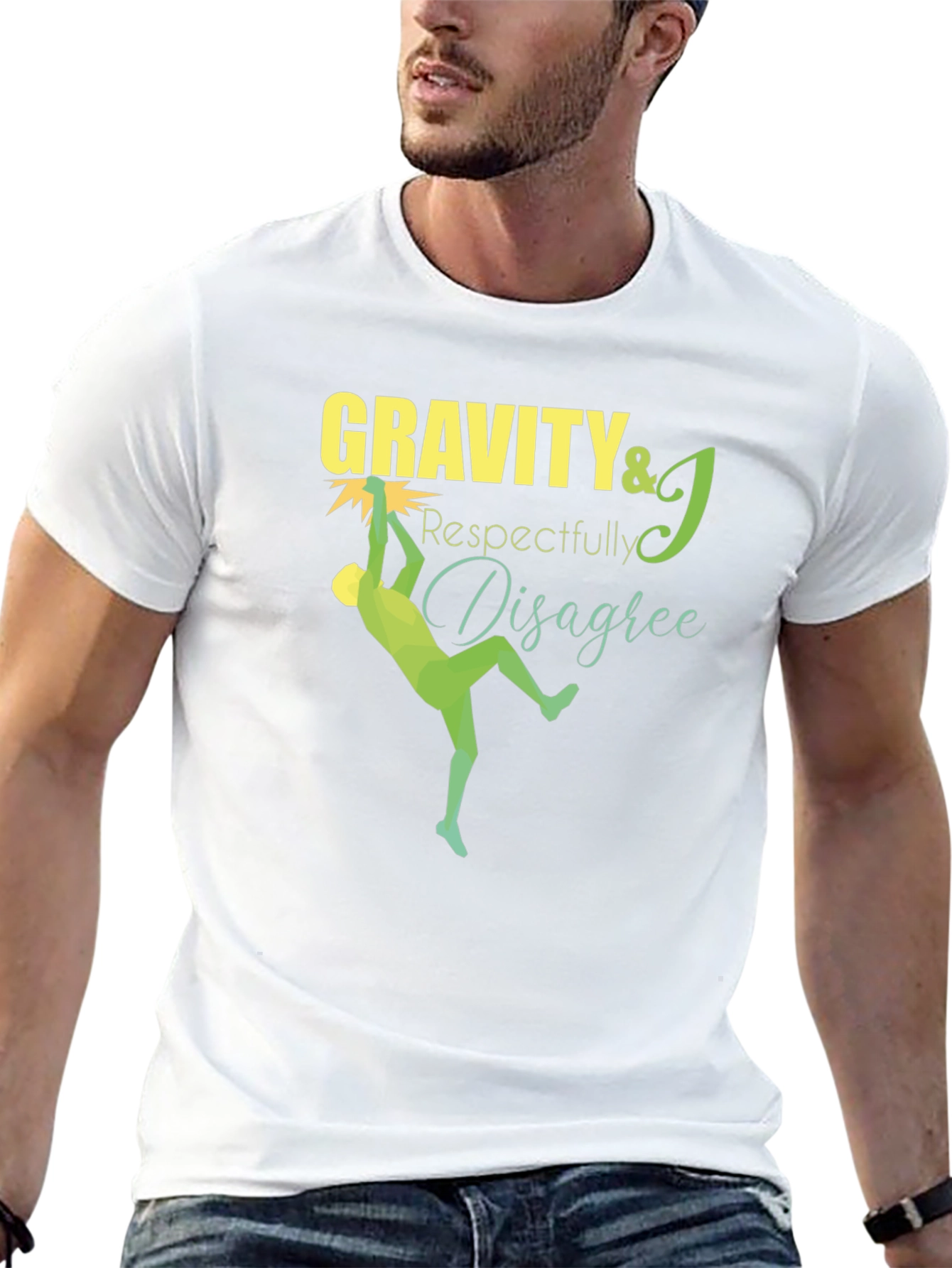 Gravity Respectfully Disagree Black T-Shirt