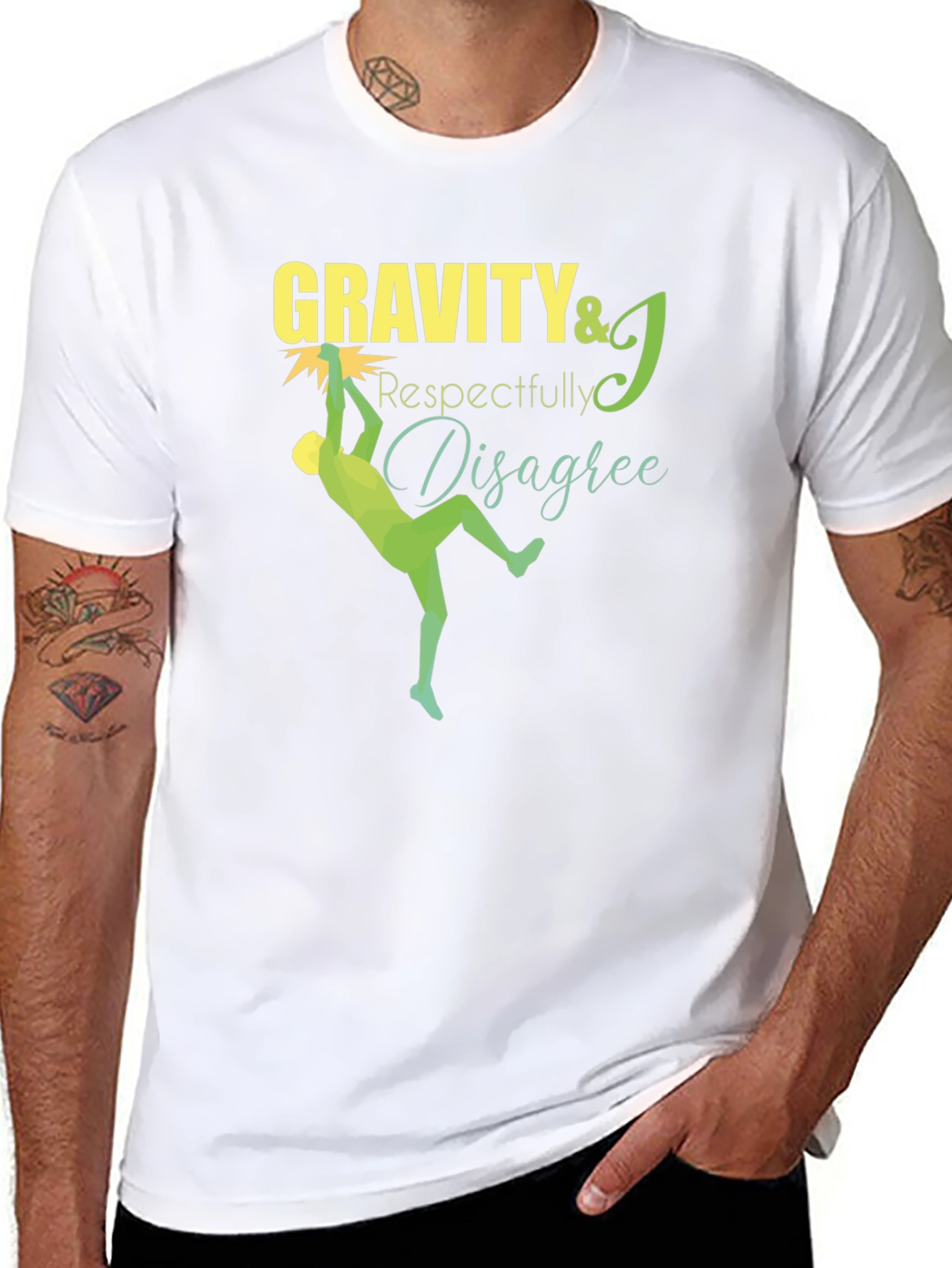 Gravity Respectfully Disagree Black T-Shirt