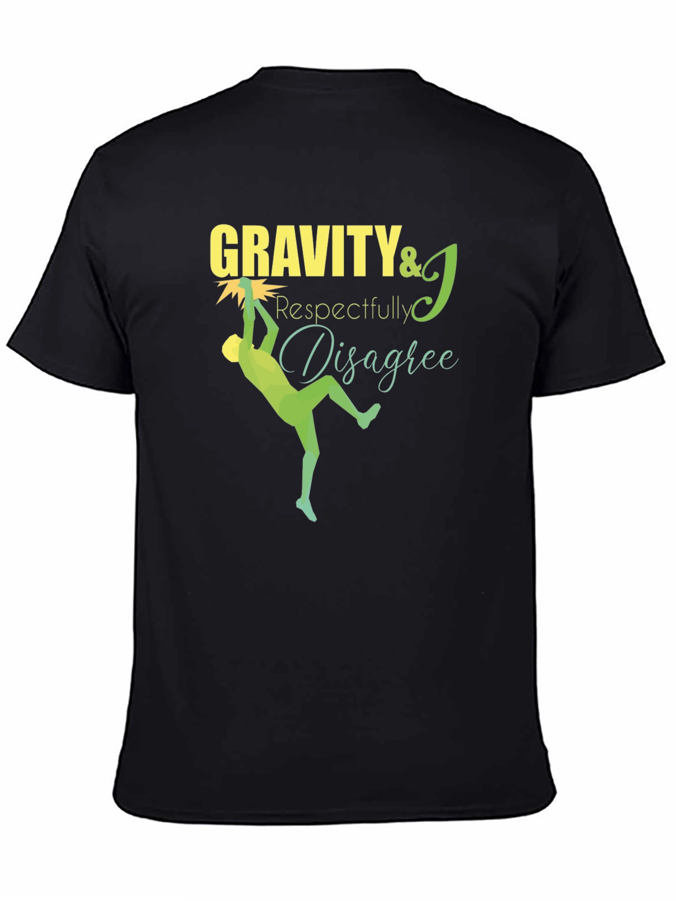Gravity Respectfully Disagree Black T-Shirt