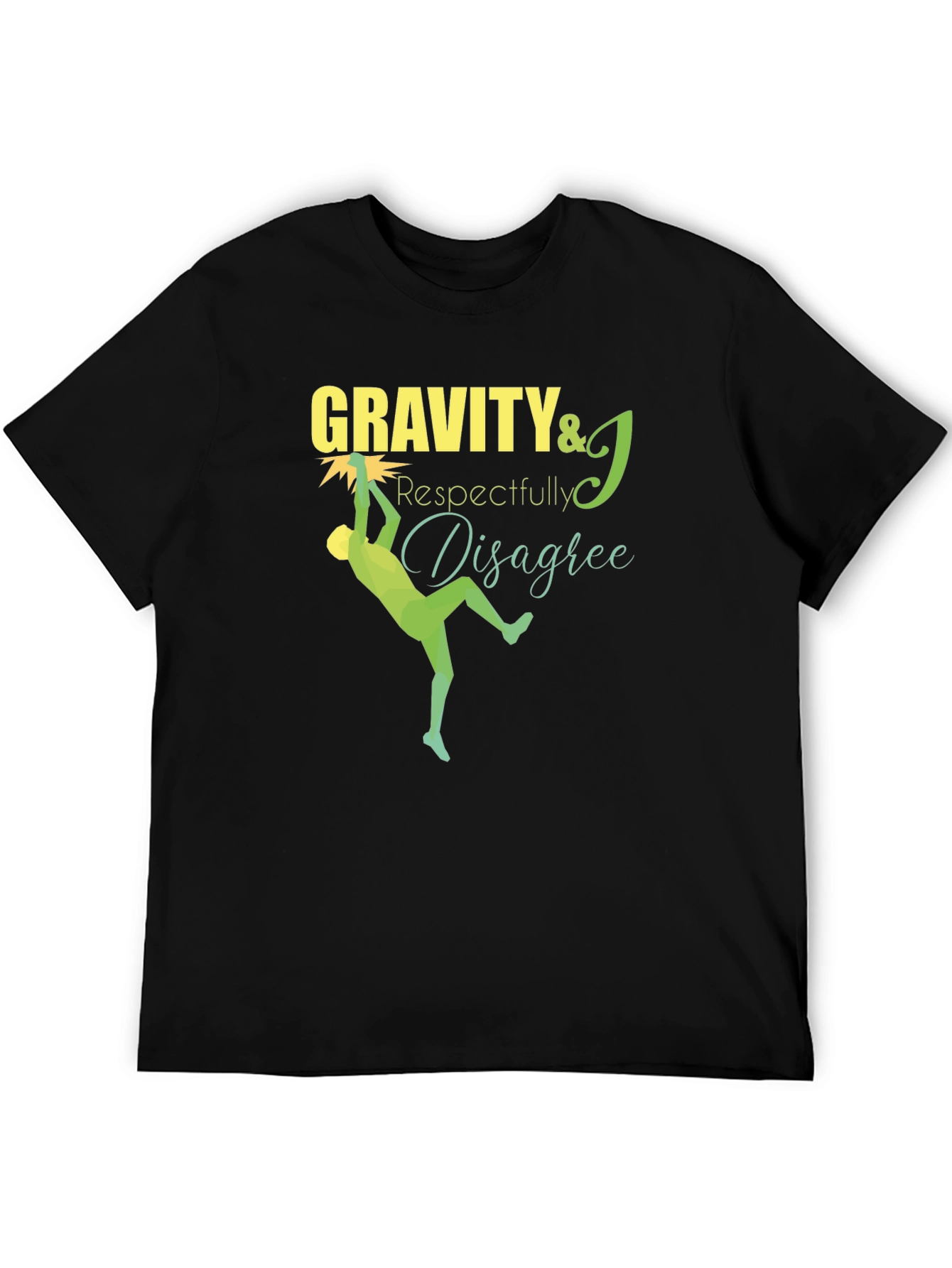 Gravity Respectfully Disagree Black T-Shirt