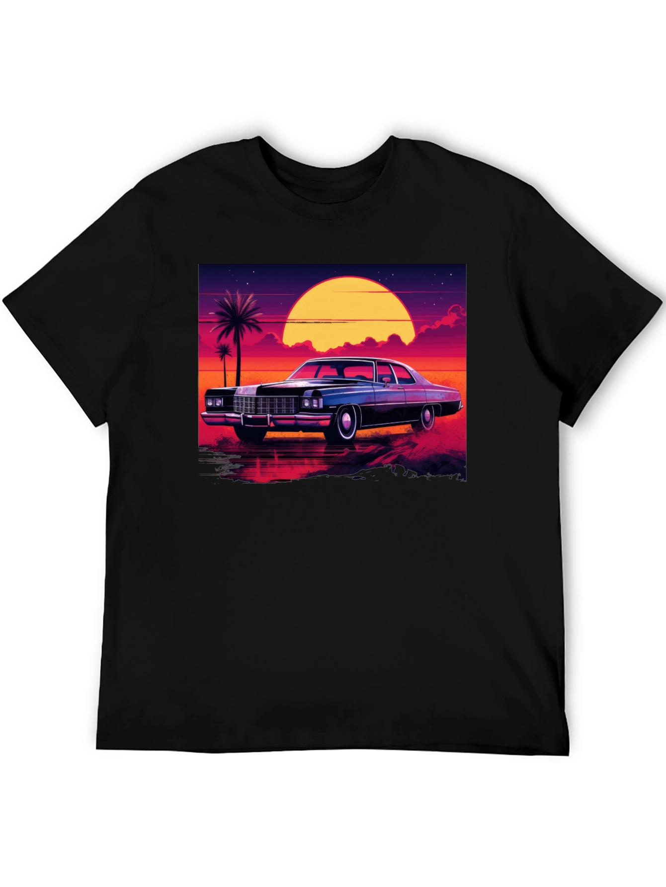 Retro Car Sunset T-Shirt