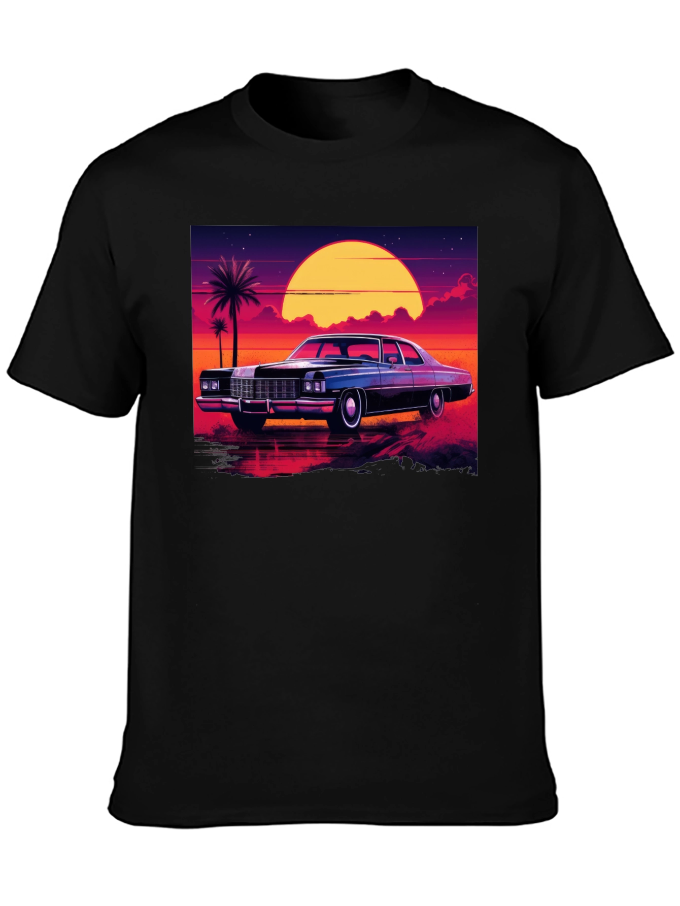 Retro Car Sunset T-Shirt