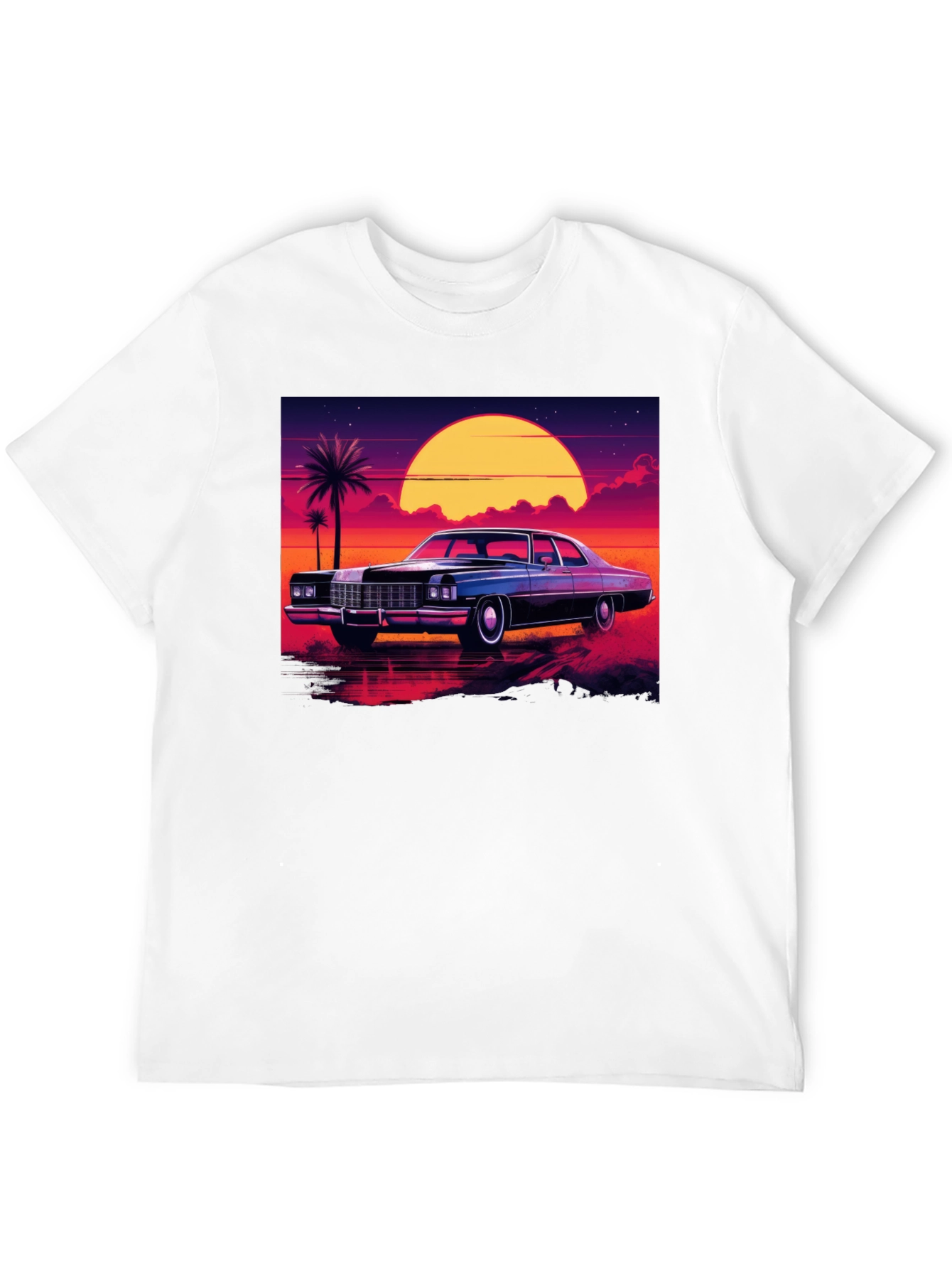 Retro Car Sunset T-Shirt