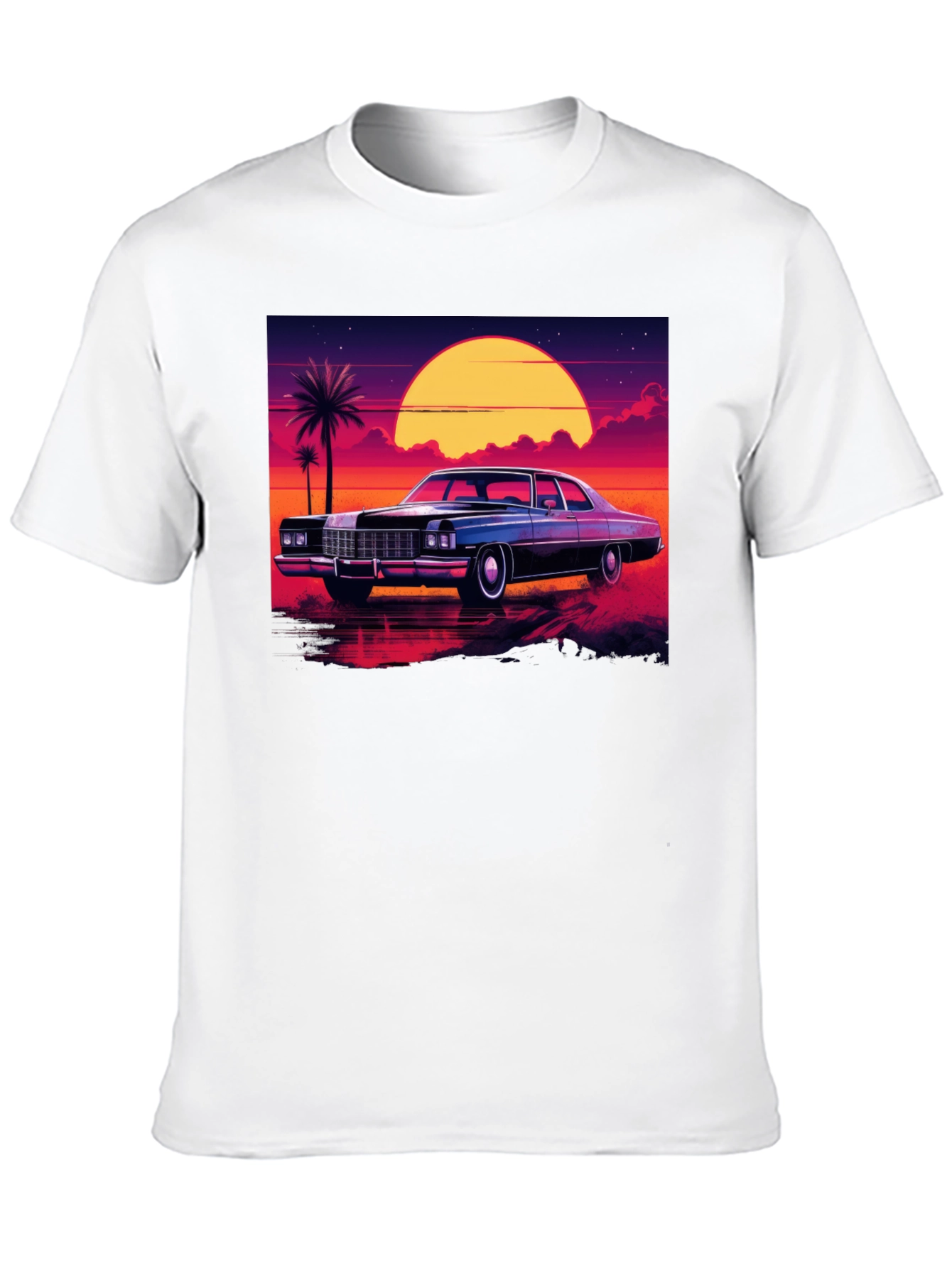 Retro Car Sunset T-Shirt