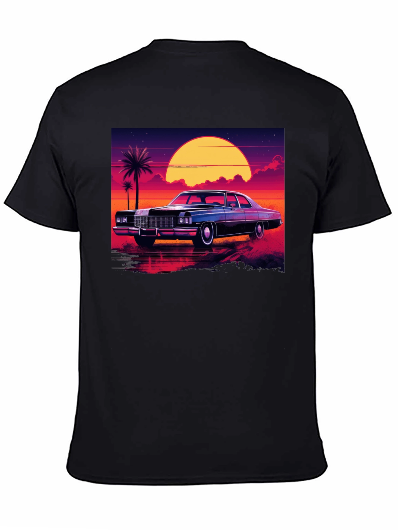 Retro Car Sunset T-Shirt