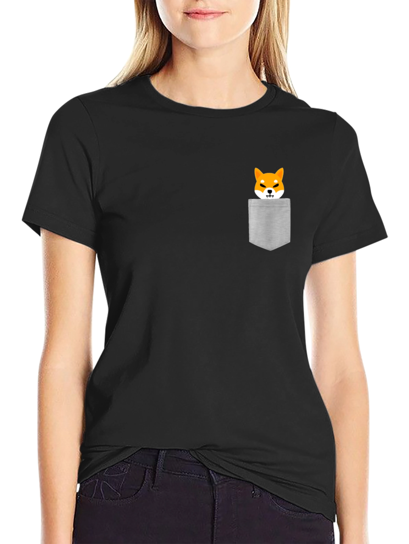 Shiba Inu Pocket T-Shirt - Doge Meme Tee