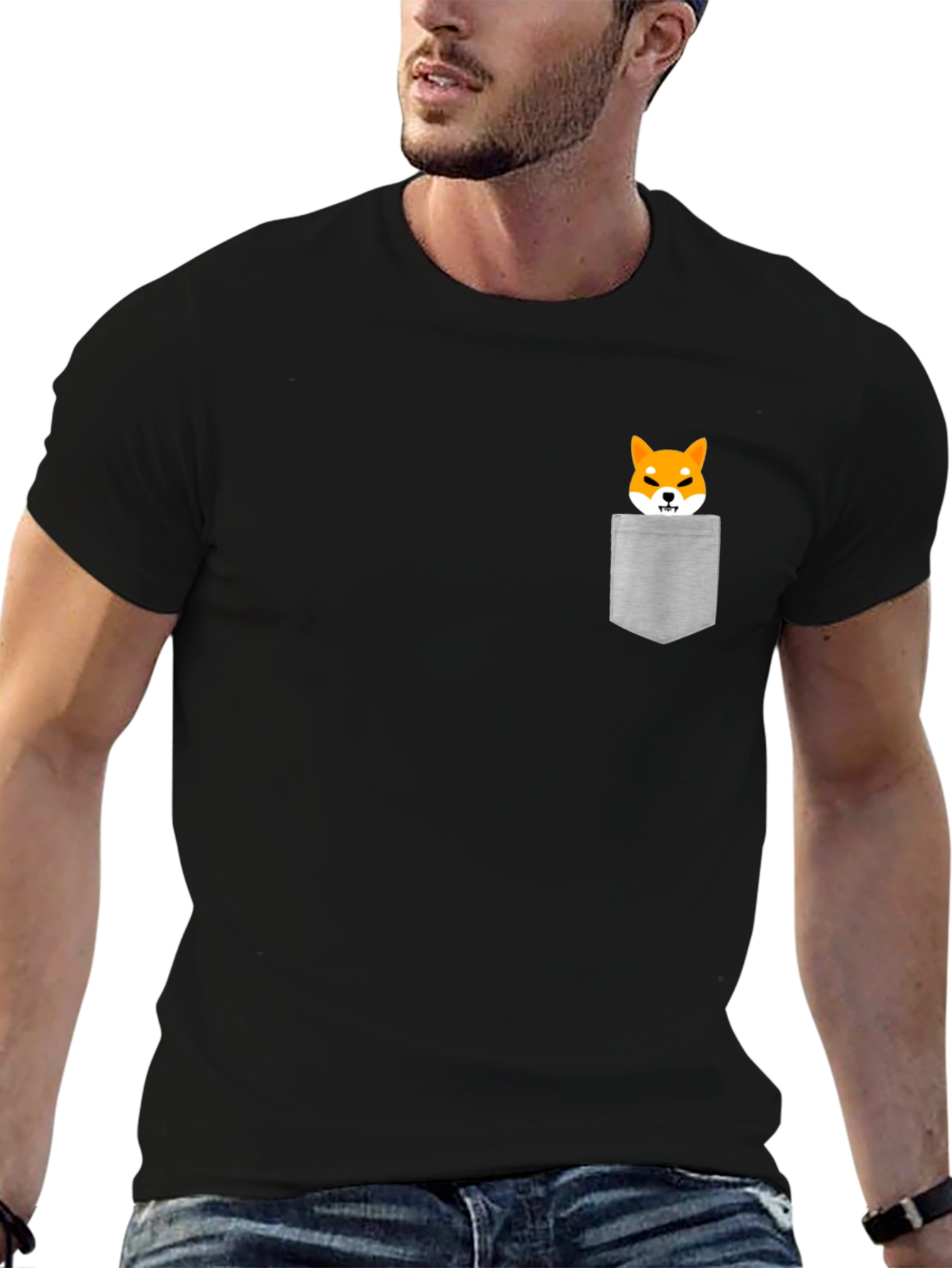 Shiba Inu Pocket T-Shirt - Doge Meme Tee