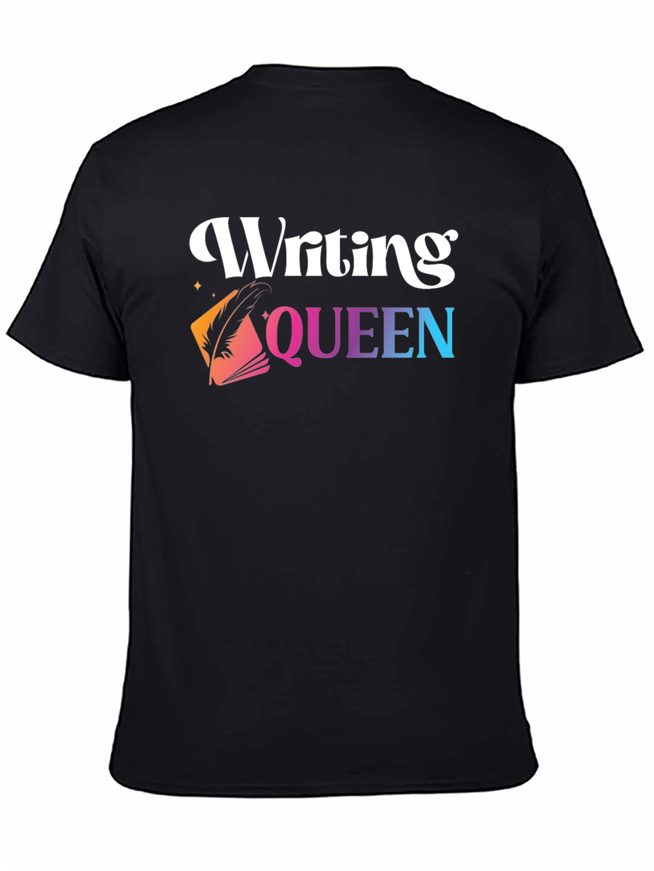 Writing Queen Black Graphic Tee