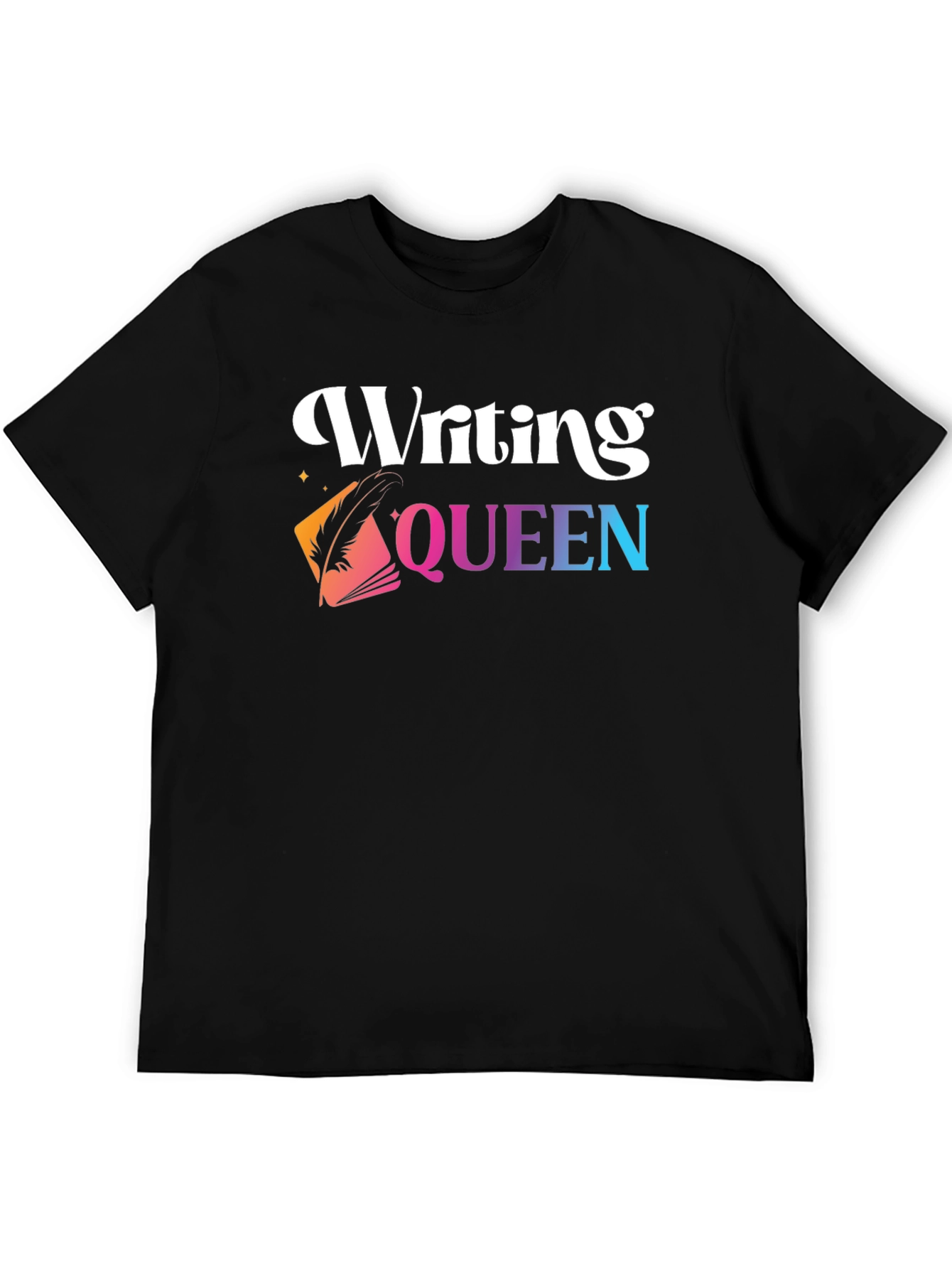 Writing Queen Black Graphic Tee