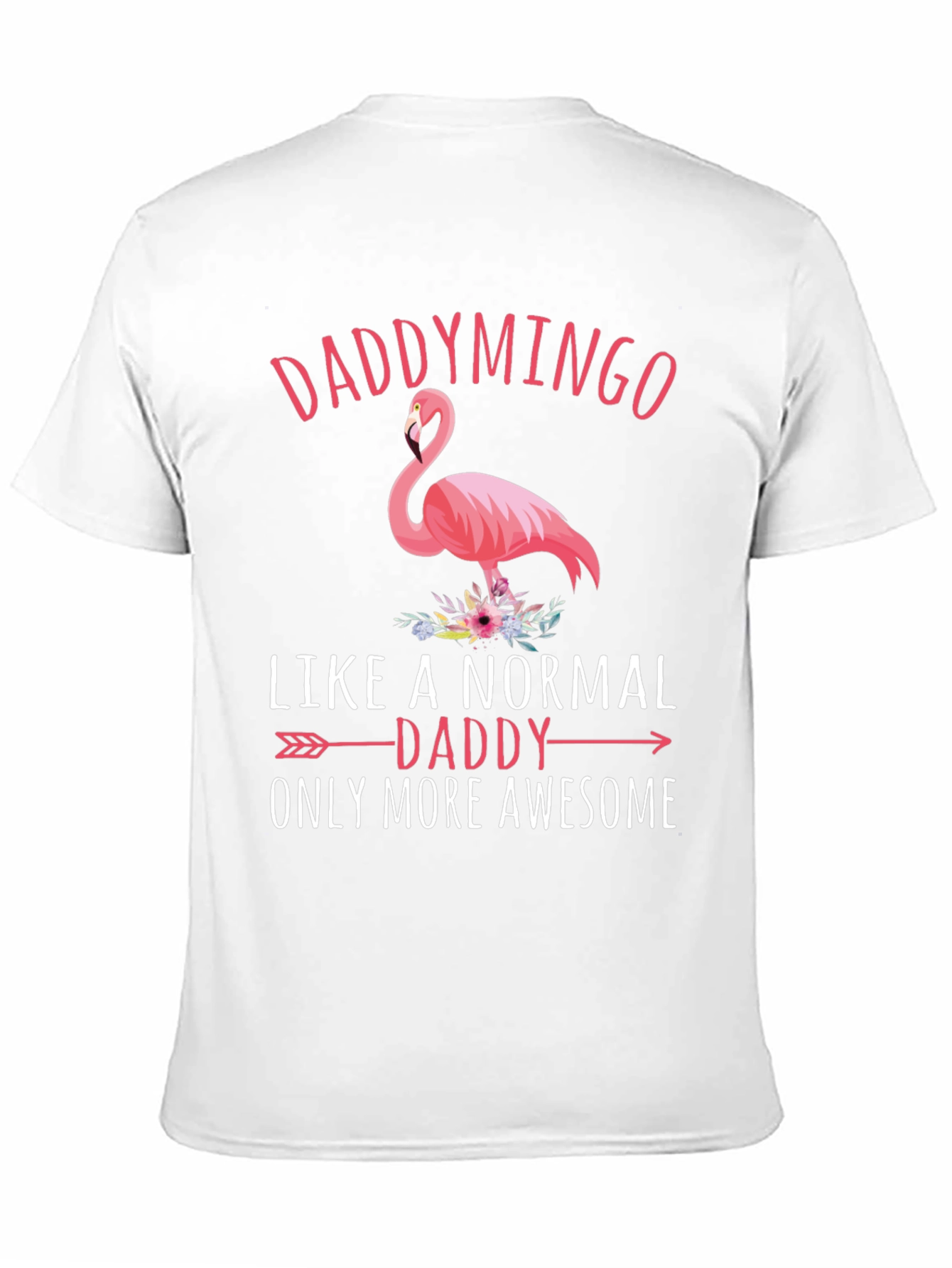 Daddymingo Flamingo Black Graphic T-Shirt