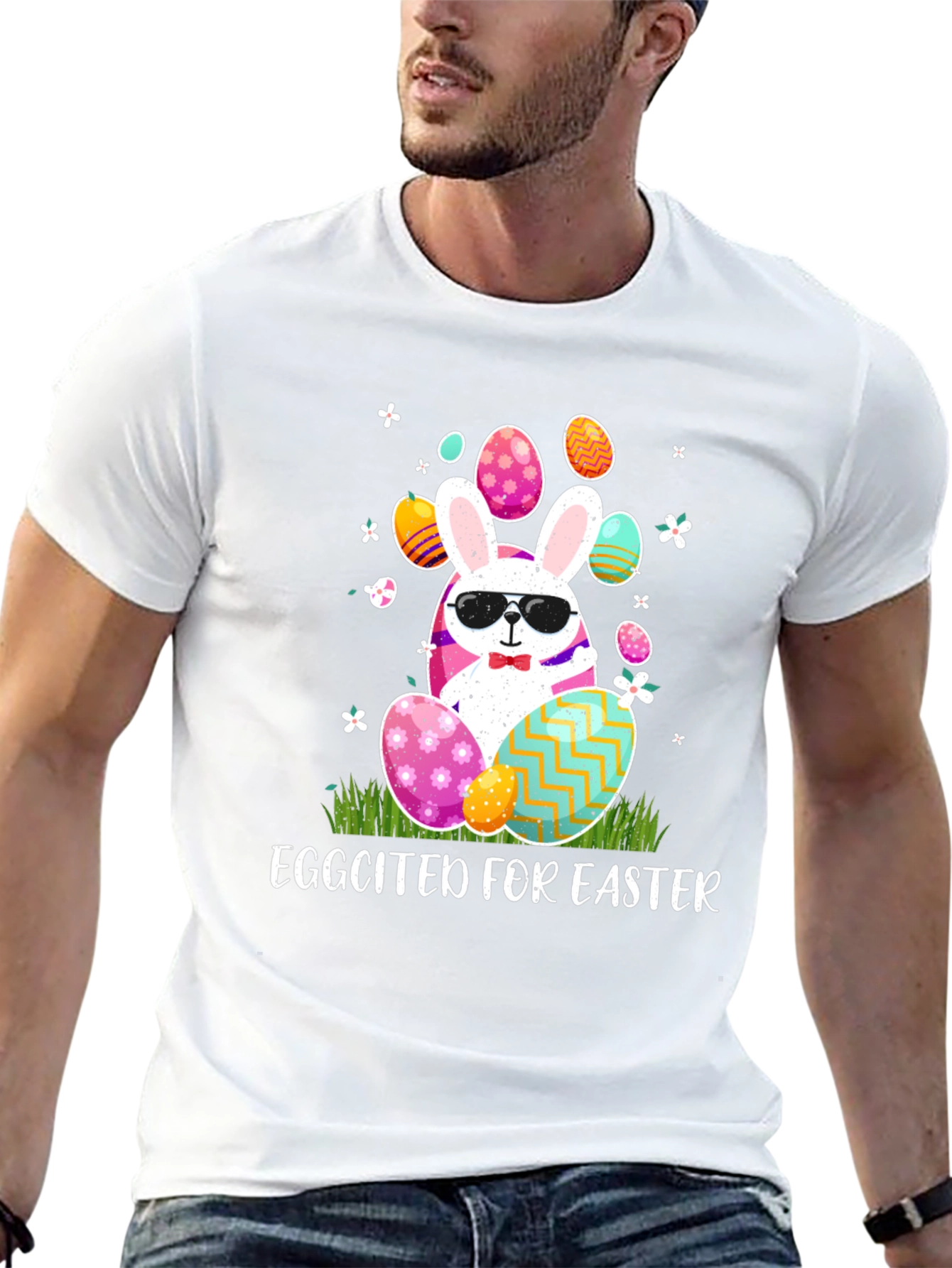 Eggcited for Easter Bunny T-Shirt