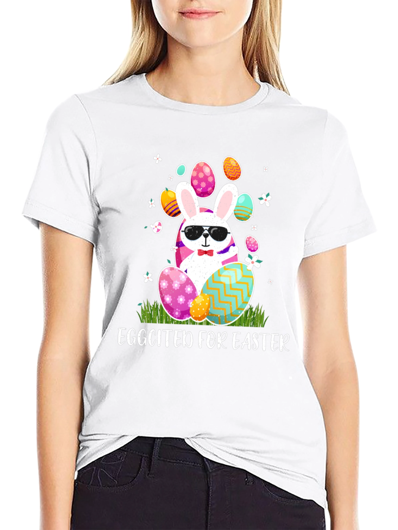 Eggcited for Easter Bunny T-Shirt