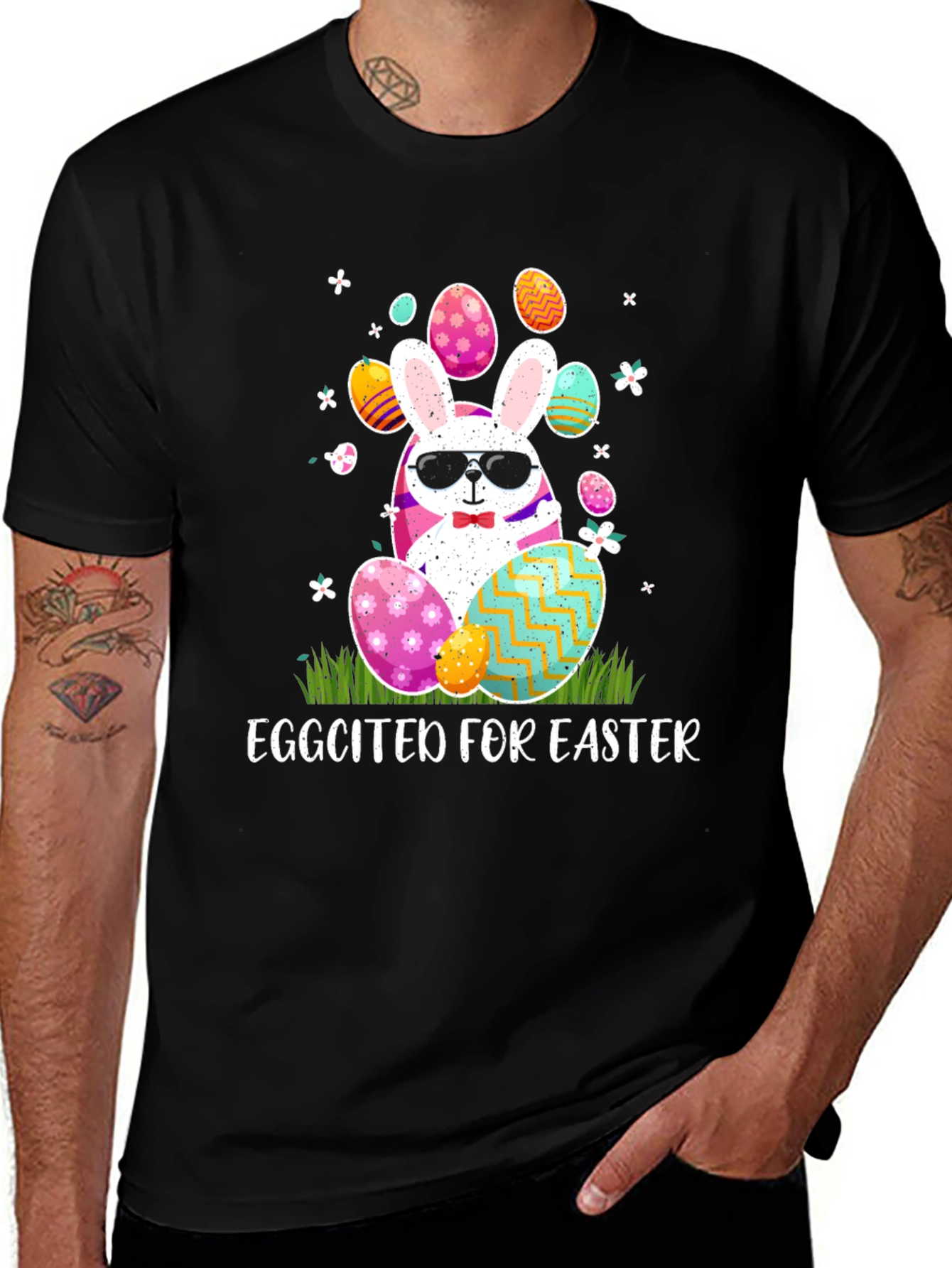 Eggcited for Easter Bunny T-Shirt