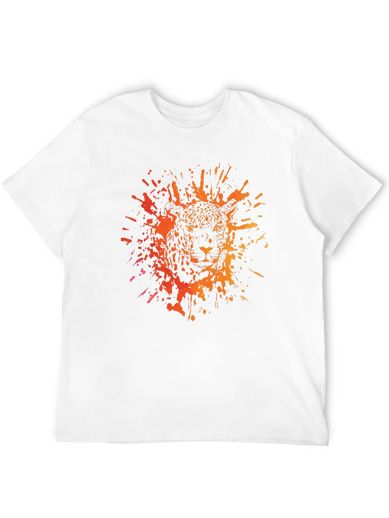 Jaguar Splatter Graphic Black T-Shirt