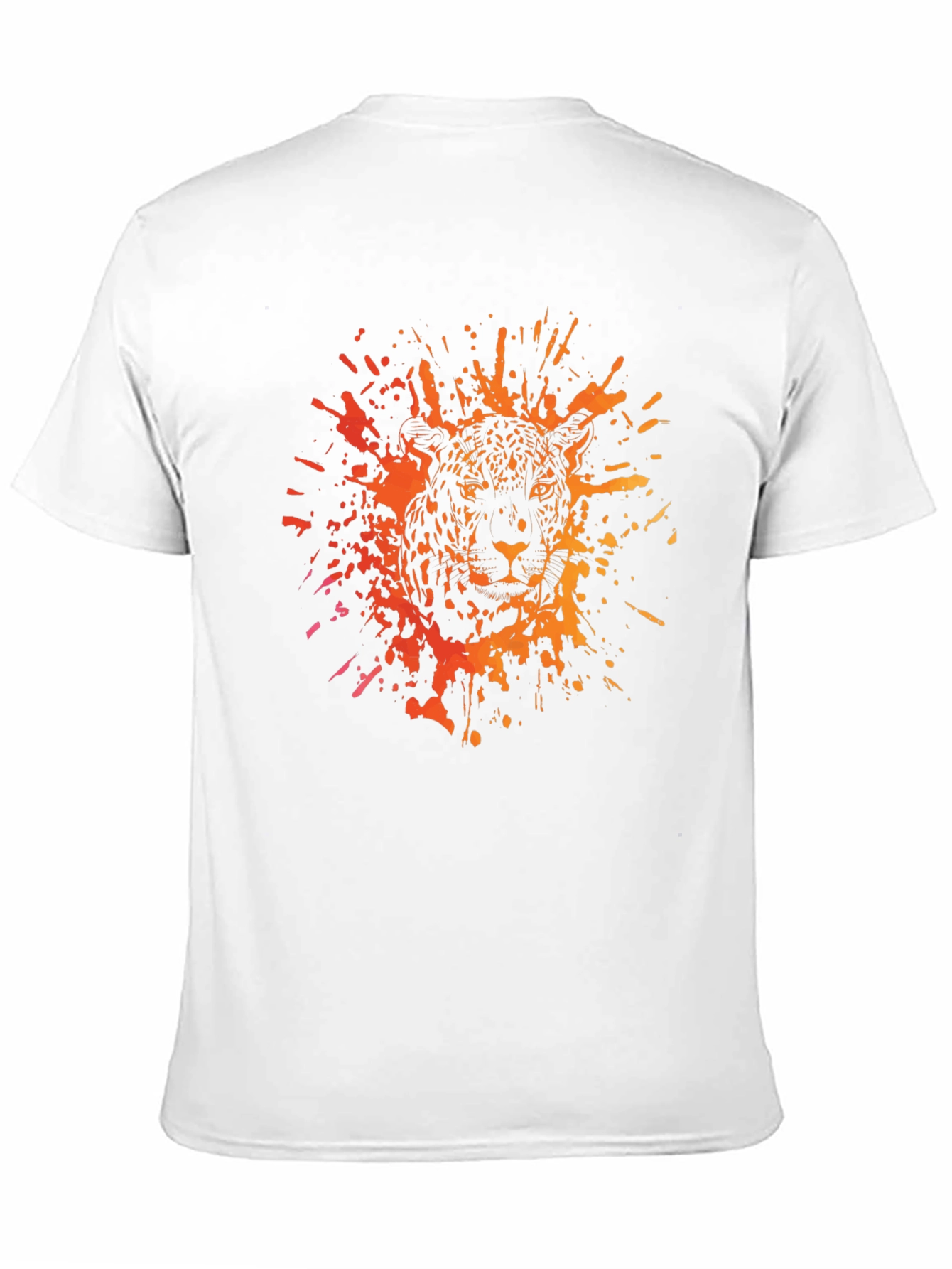 Jaguar Splatter Graphic Black T-Shirt